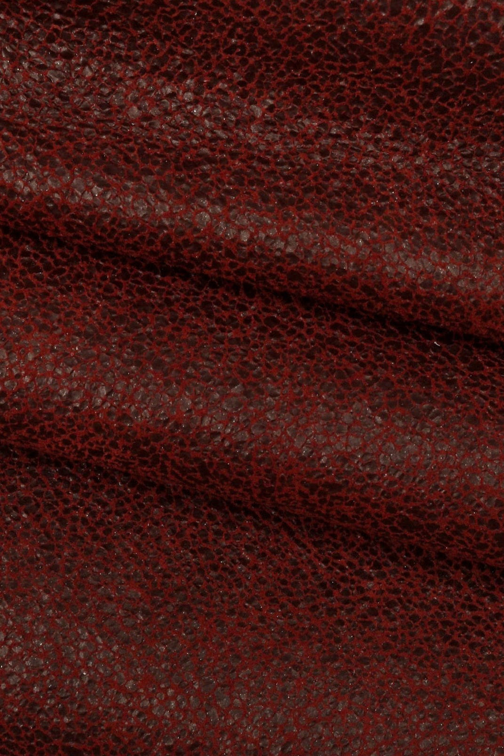 Crackle PRINTED leather skin, brown burgundy green and blue textured suede goatskin crack pattern on sporty soft hide B15955-ST La Garzarara