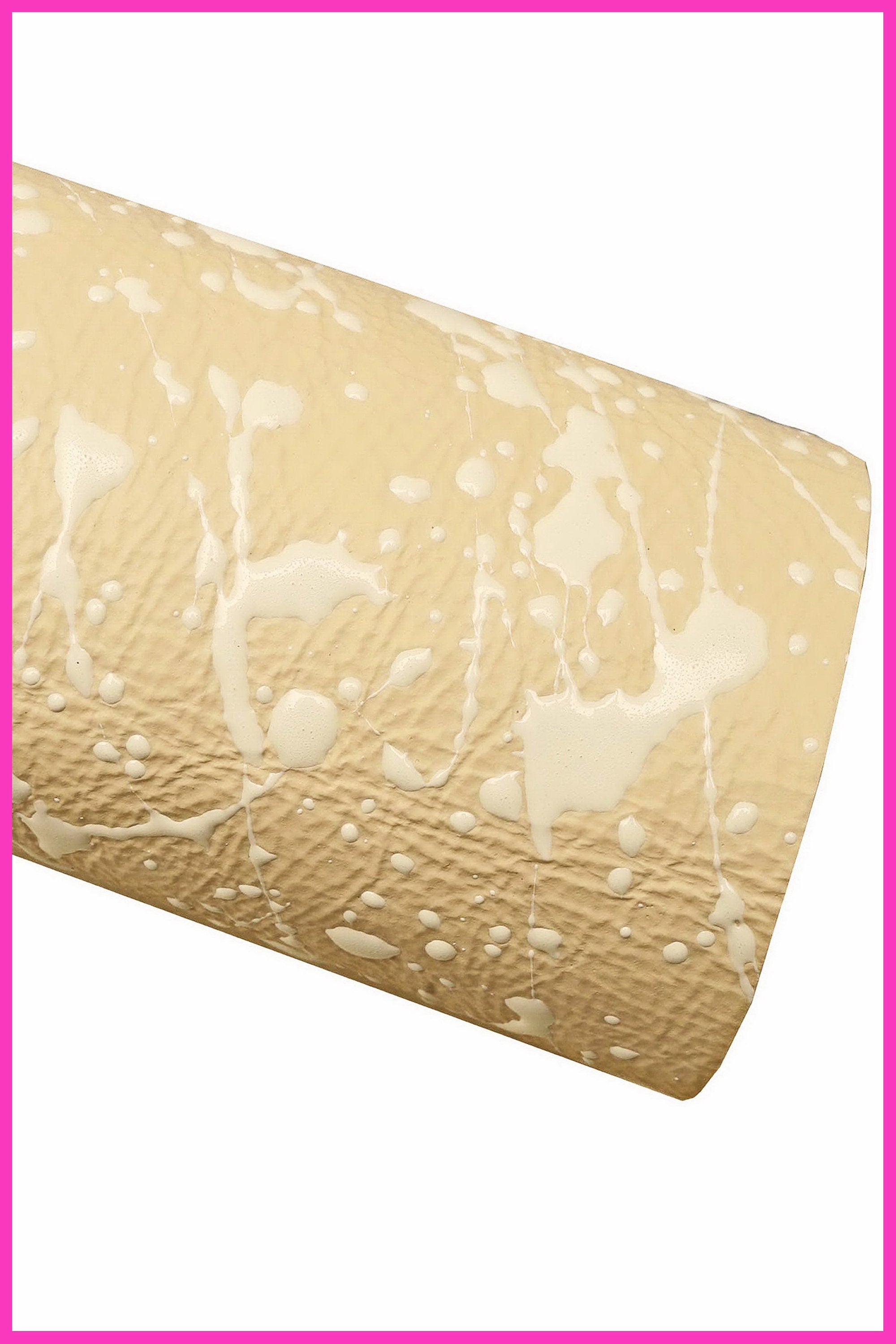 Unique Beige & White Splash Leather – Sporty Printed Calfskin for Crafting B15786-ST La Garzarara