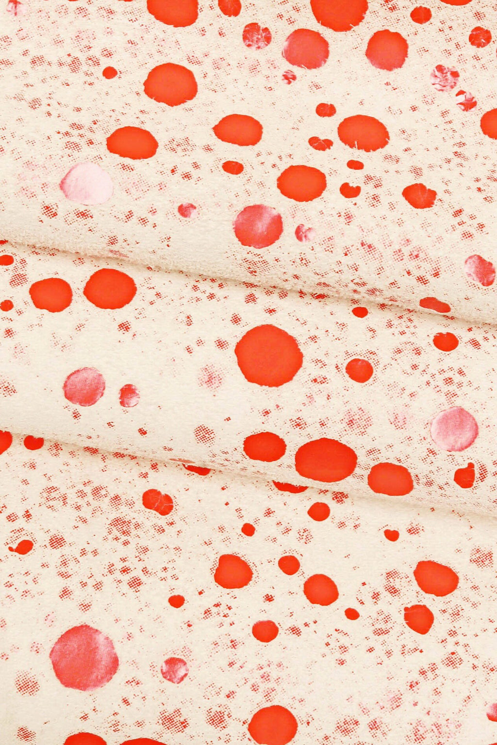 Yellow printed suede goatskin, polka dots textured goatskin, soft fancy skin B15965-ST La Garzarara