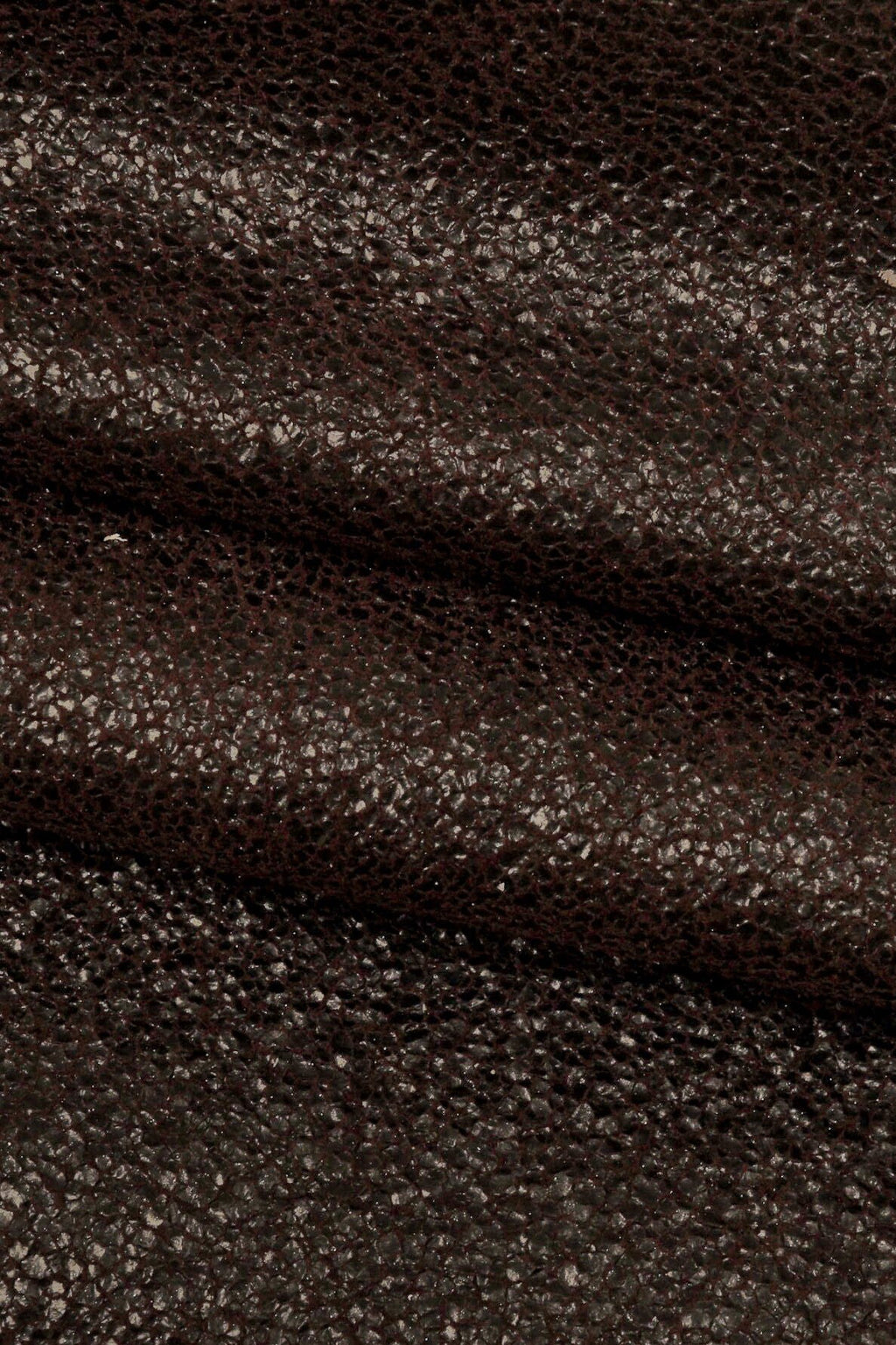 CRACKLED printed leather skin, brown purple textured suede goatskin, crack pattern on sporty soft hide B15954-ST La Garzarara