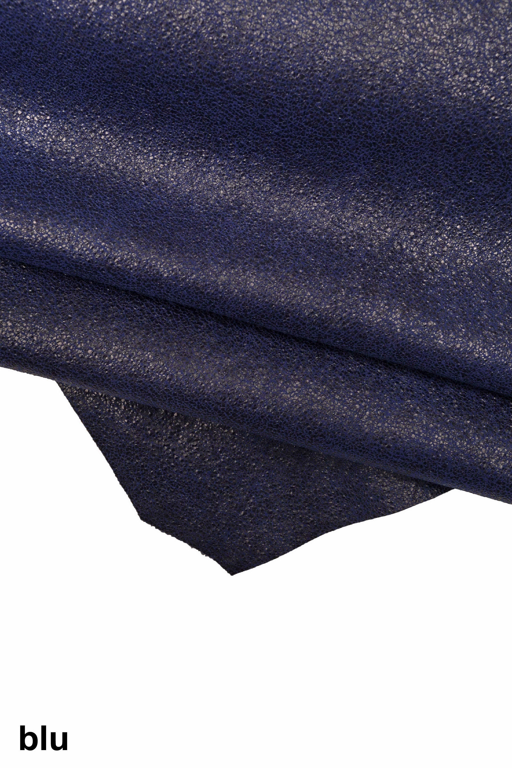 Crackle PRINTED leather skin, brown burgundy green and blue textured suede goatskin crack pattern on sporty soft hide B15955-ST La Garzarara