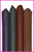 Crackle PRINTED leather skin, brown burgundy green and blue textured suede goatskin crack pattern on sporty soft hide B15955-ST La Garzarara