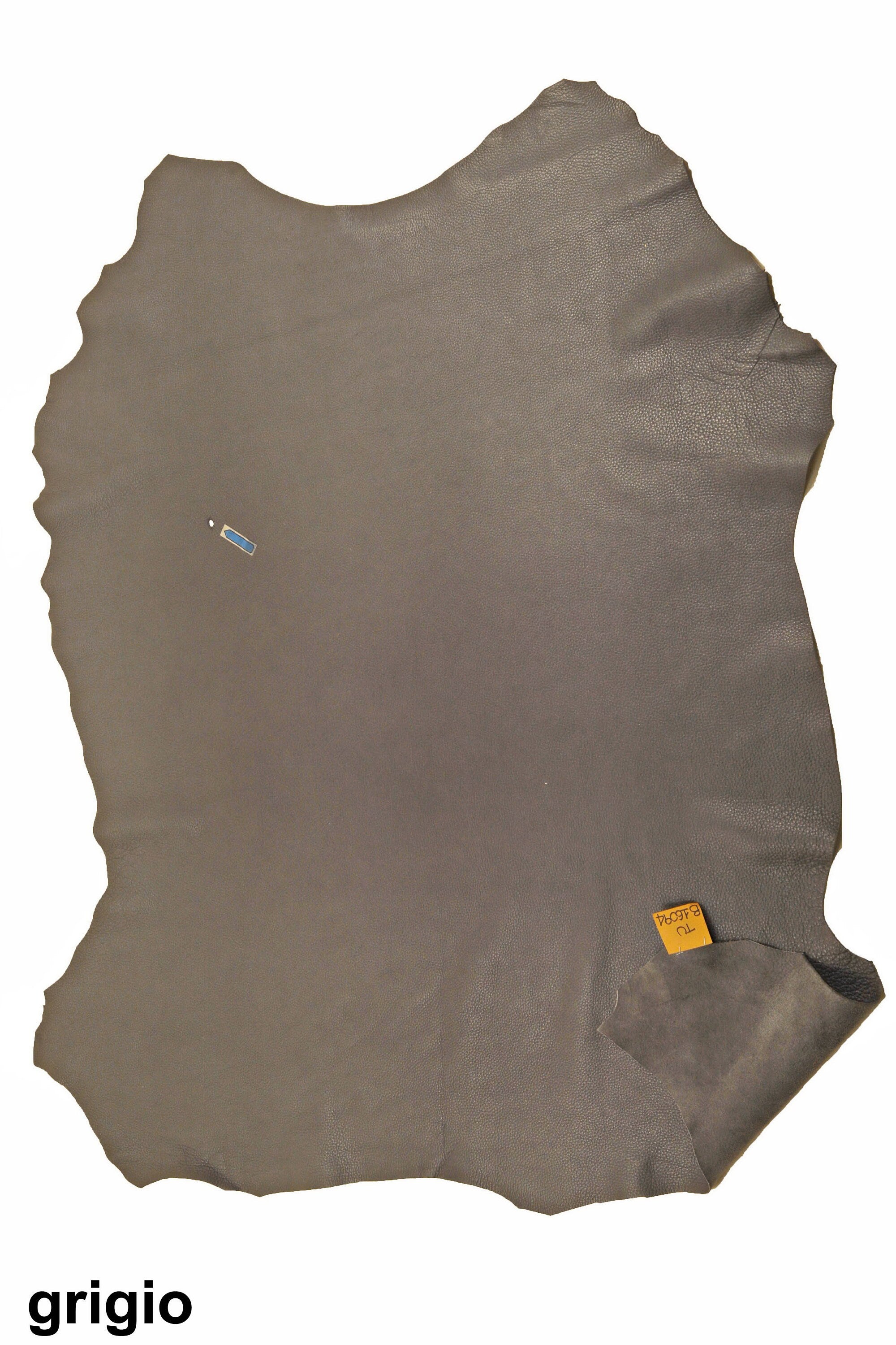 Pebble GRAIN goat LEATHER skin, shiny, super soft goatskin, grainy vintage hides / sporty milled look leathers B16094-TU