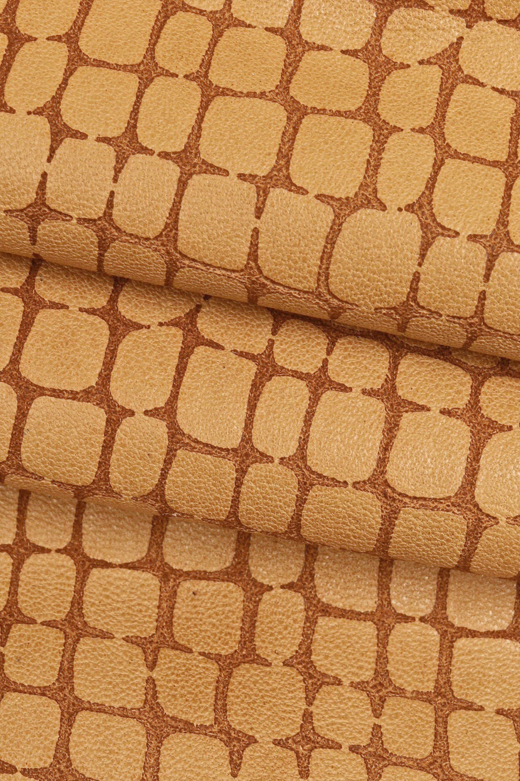 CROCODILE embossed goatskin leather – BLUE, green or beige – soft washed hide for crafts, bags & upholstery – LaGarzarara B16157-VT