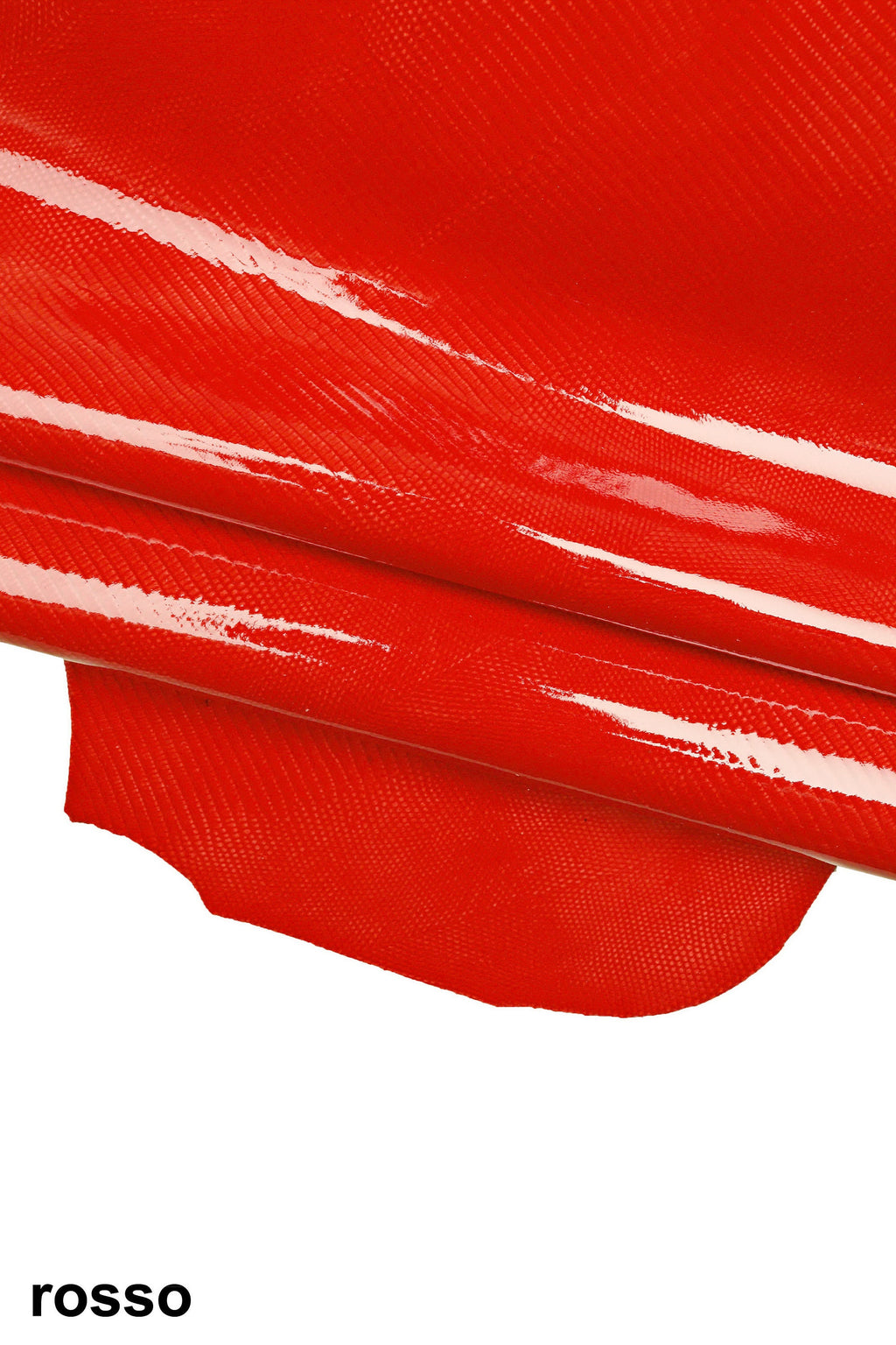 RED LIZARD leather skin, animal printed sheepskin, glossy textured lambskin hide for diy projects, medium softness B-17951-ST La Garzarara