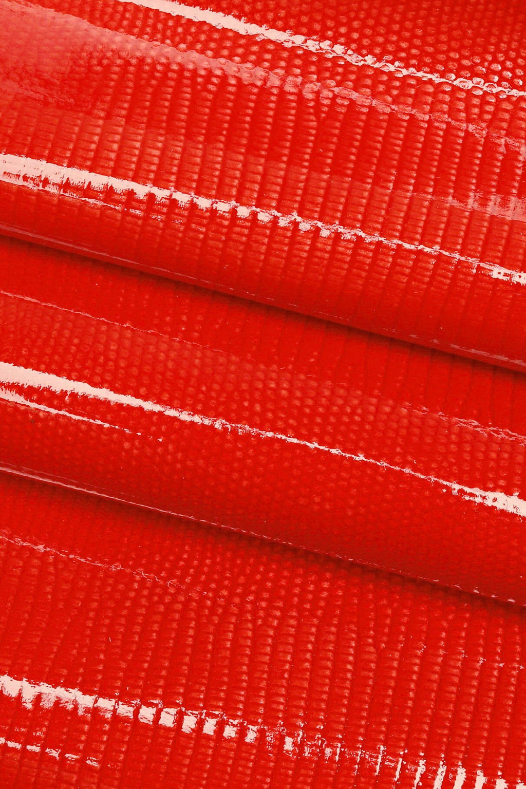 RED LIZARD leather skin, animal printed sheepskin, glossy textured lambskin hide for diy projects, medium softness B-17951-ST La Garzarara