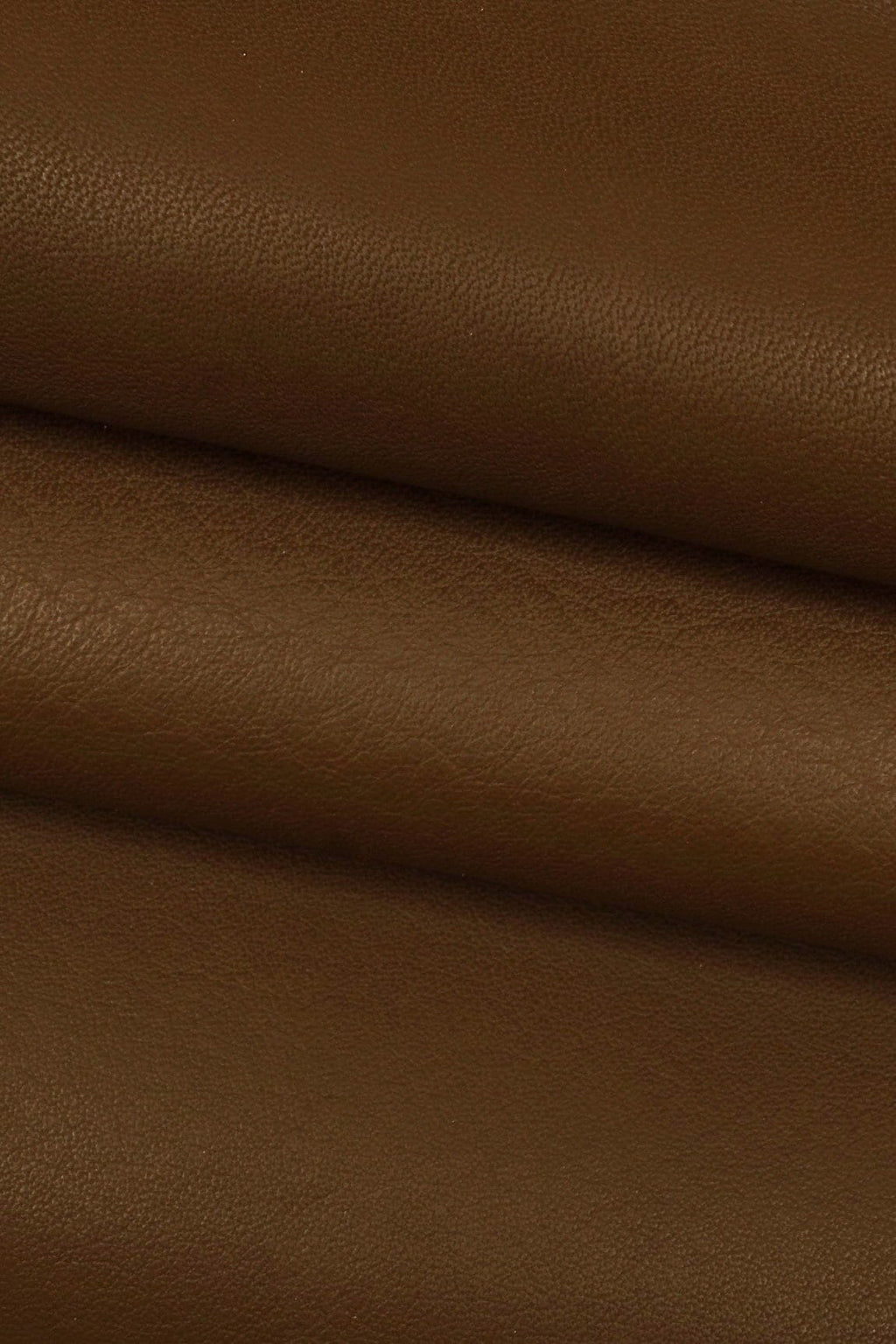 Chocolate brown calf cowhide leather SKIN hide, semi glossy solid color with natural grain for leather goods, B16047-TU La Garzarara