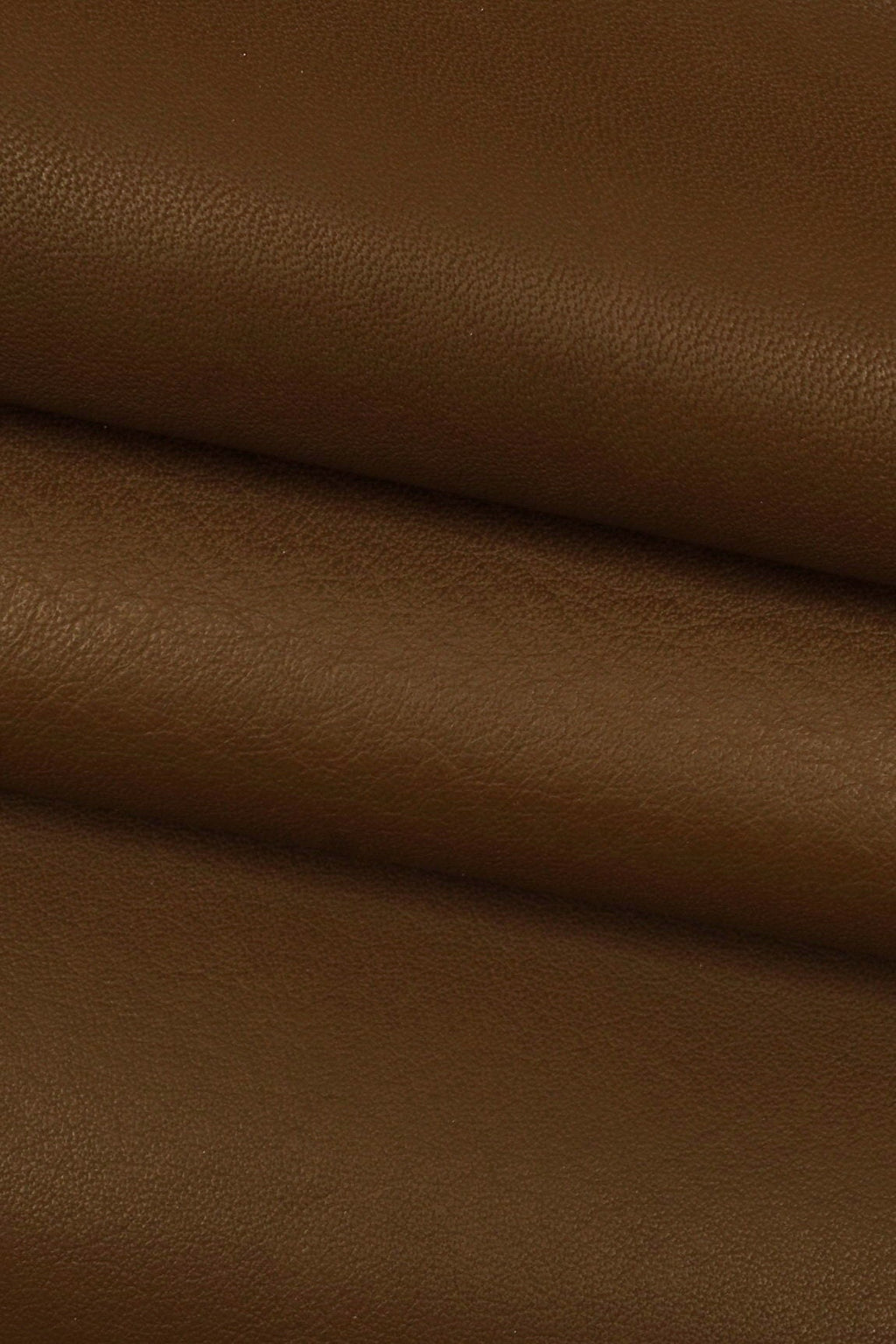 Chocolate brown calf cowhide leather SKIN hide, semi glossy solid color with natural grain for leather goods, B16047-TU La Garzarara