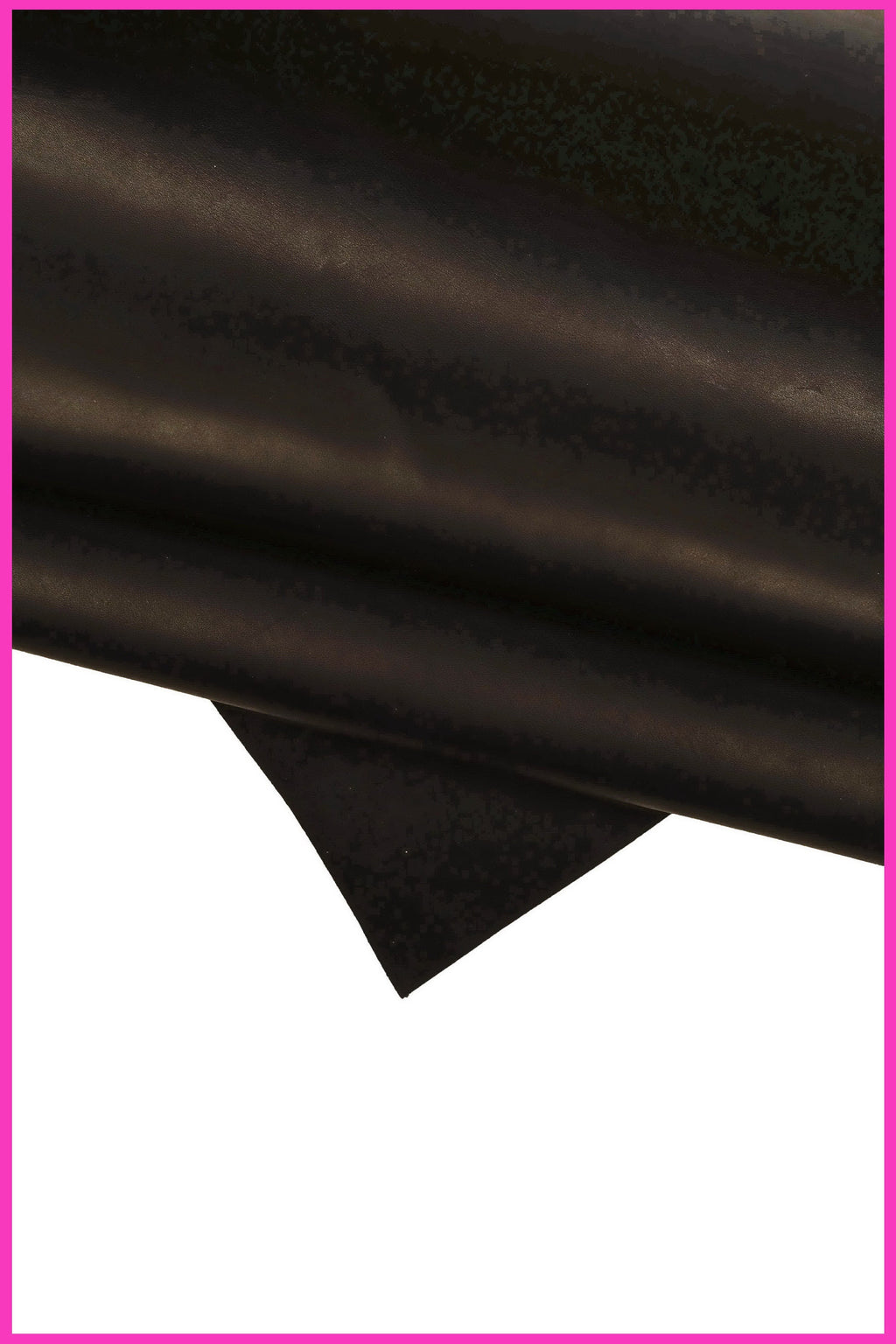 BLACK soft leather hide, smooth silky cowhide, solid color sporty calfskin, 0.9 - 1.2 mm B16075-TB La Garzarara