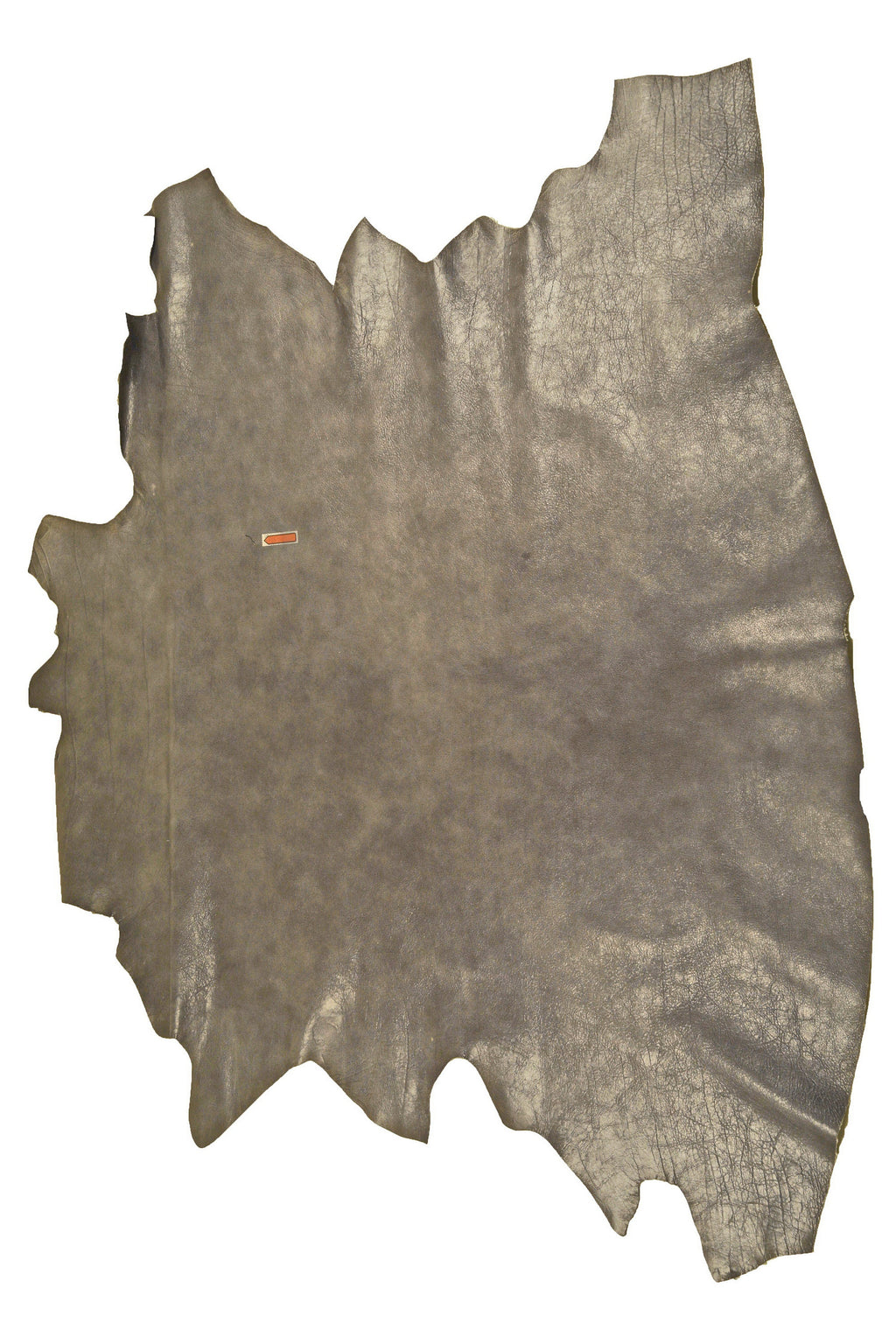 Grained Taupe metallic satin cowhide leather skin, soft grain hide for luxury handbags and fashion B16052-TU La Garzarara