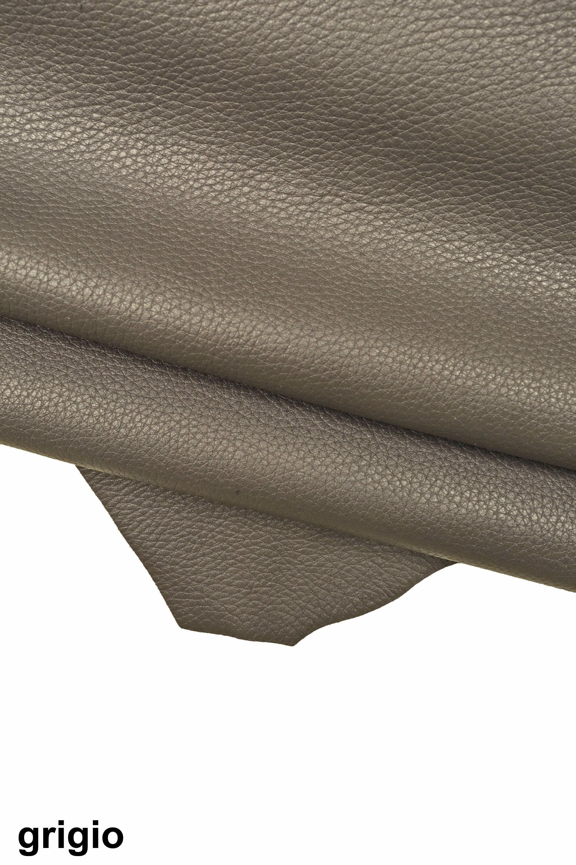 Pebble GRAIN goat LEATHER skin, shiny, super soft goatskin, grainy vintage hides / sporty milled look leathers B16094-TU