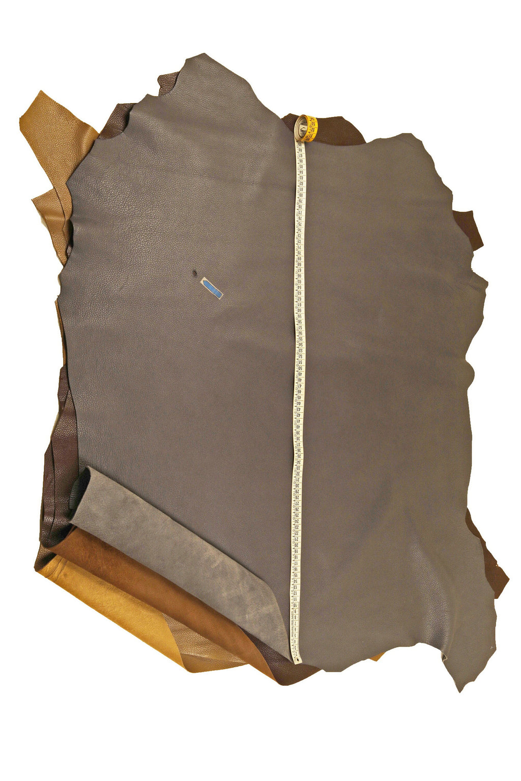 Pebble GRAIN goat LEATHER skin, shiny, super soft goatskin, grainy vintage hides / sporty milled look leathers B16094-TU
