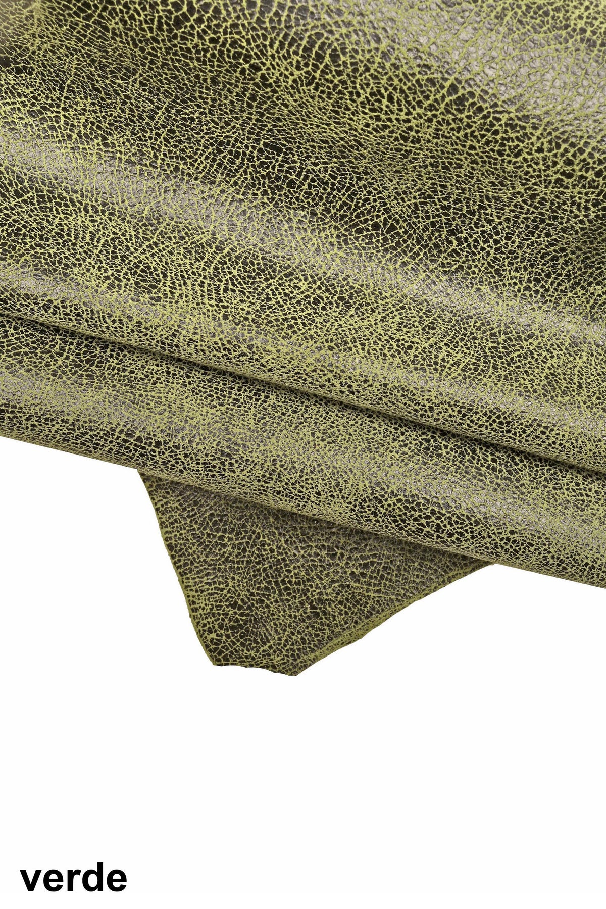 Distressed Suede Leather skins – Antique Soft Goat in Gray, Green & Red, Vintage crackled hides B16124-ST La Garzarara