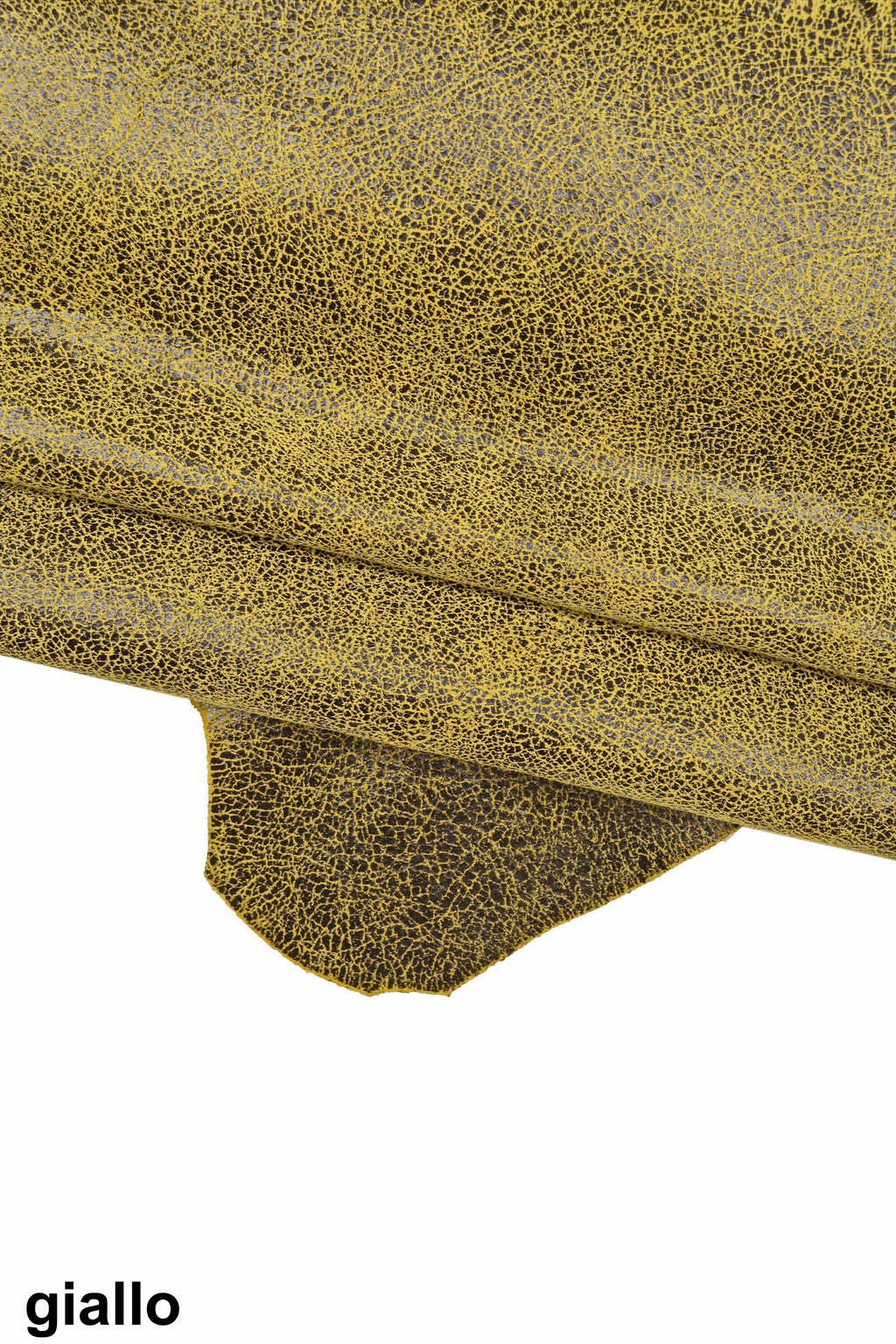 Vintage cracked leather hide distressed look, textured suede goat leather skin for bags accessories B16122-ST La Garzarara