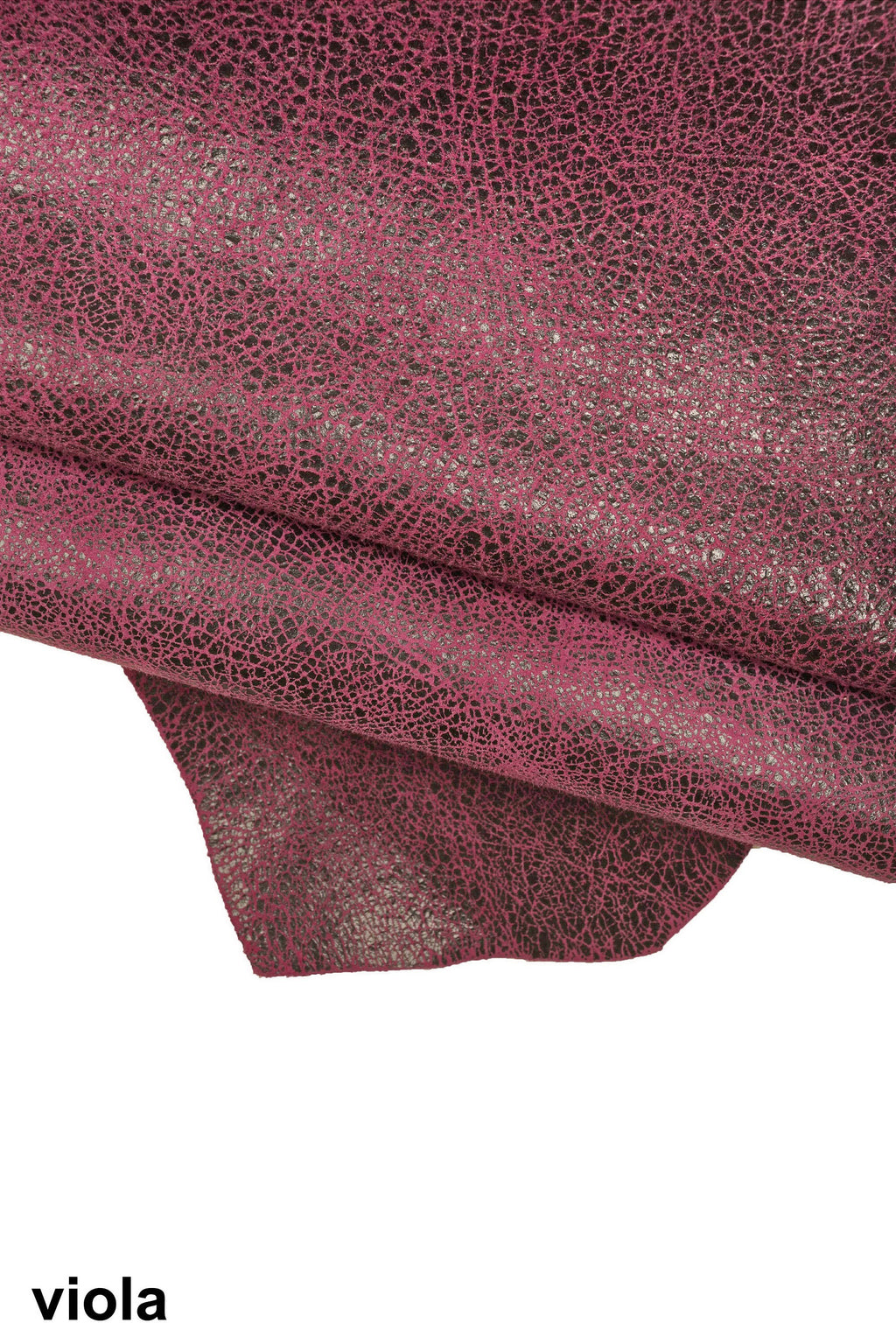 Crackle leather hide distressed texture, vintage effect leather skin for bags and accessories B16121-ST La Garzarara