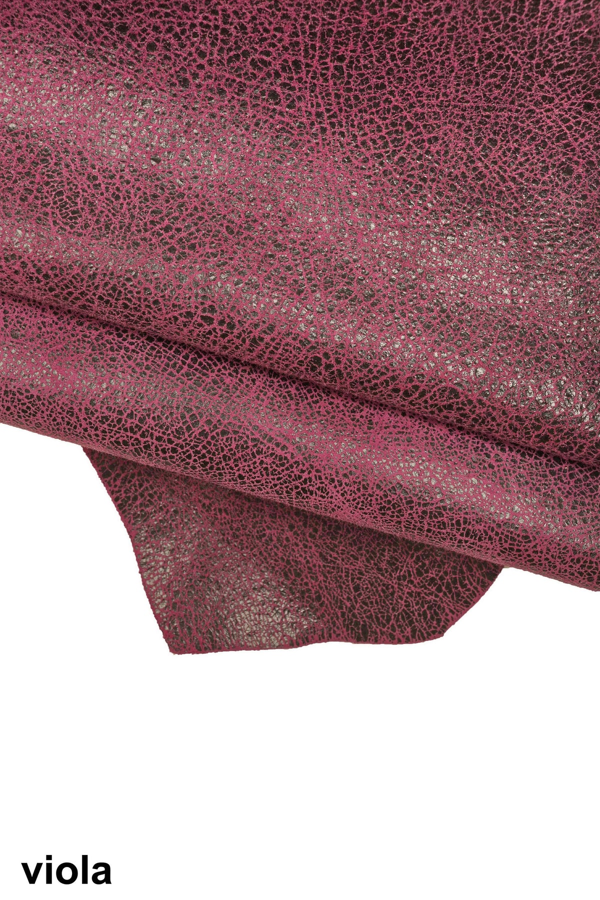 Crackle leather hide distressed texture, vintage effect leather skin for bags and accessories B16121-ST La Garzarara
