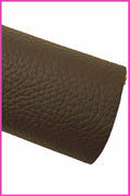 Large Brown Grain genuine leather cowhides for furnitures, sofas, cars, yacht, bags, soft pebble grain printed calfskin b16204-tu