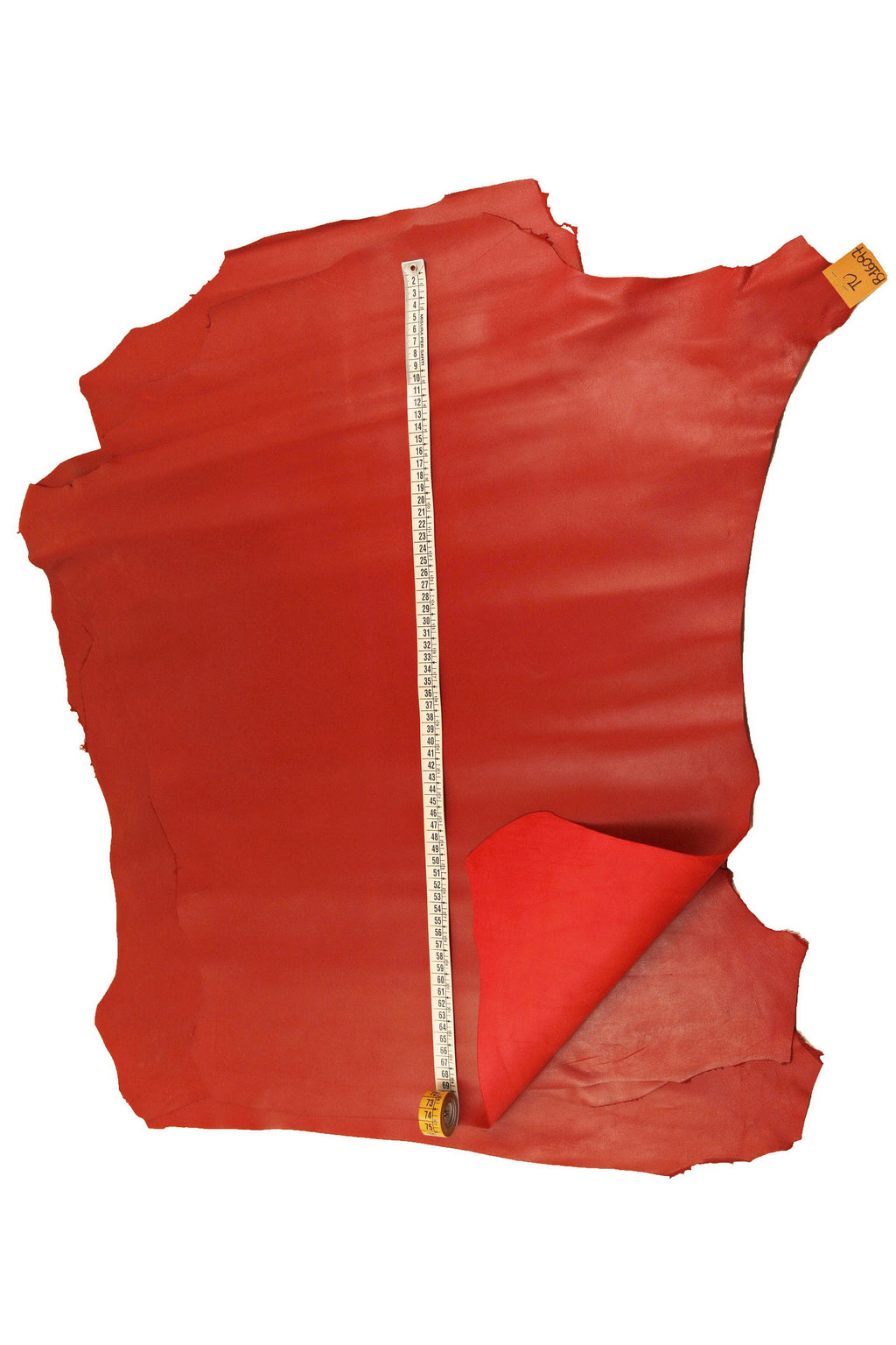 Dark red nappa leather hide – soft sheepskin, smooth crimson lambskin for hobbyists B18201-TU La Garzarara