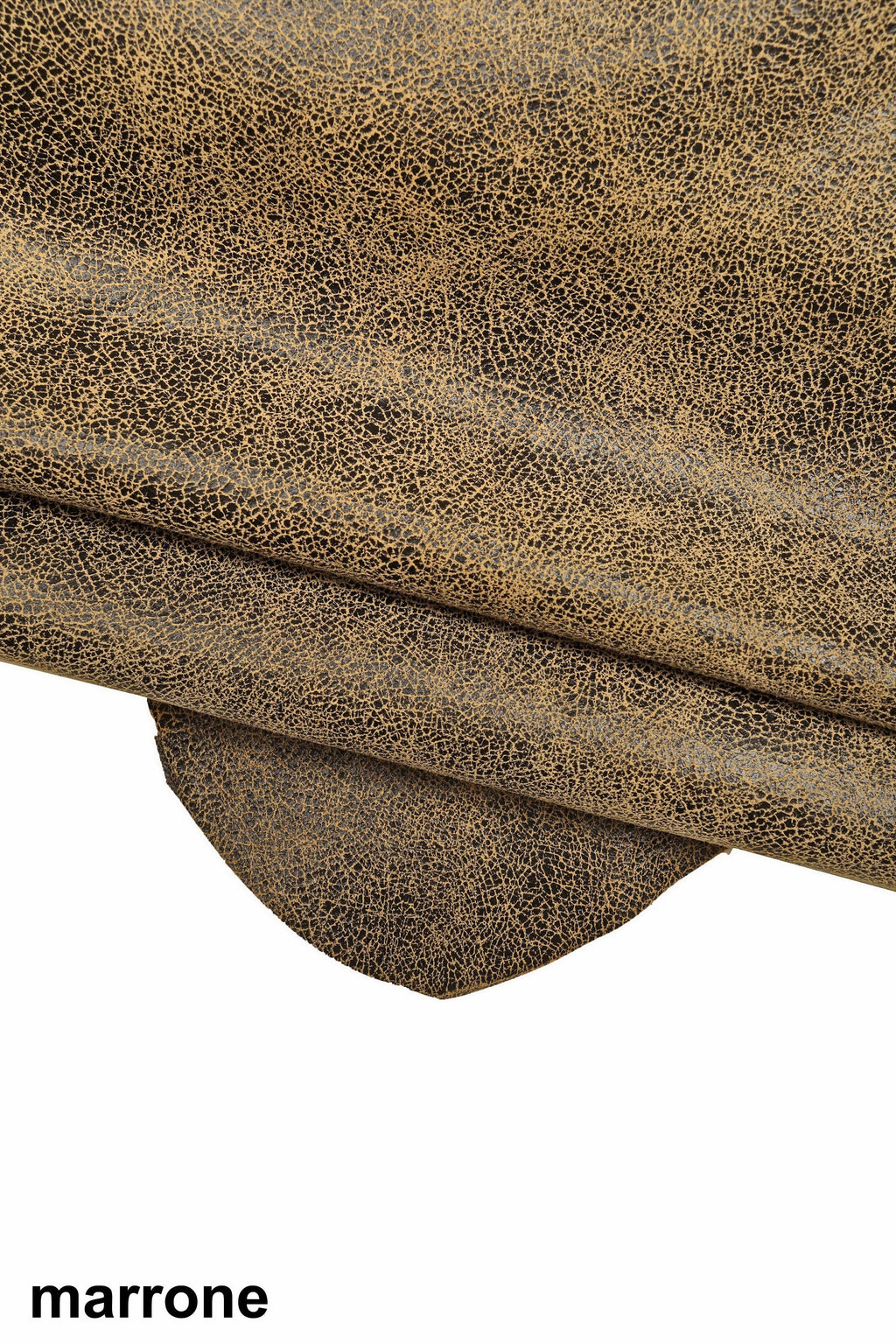 CRACKLE printed LEATHER, brown, grey, pink soft textured suede goatskin, crack pattern on skin B16123-ST La Garzarara