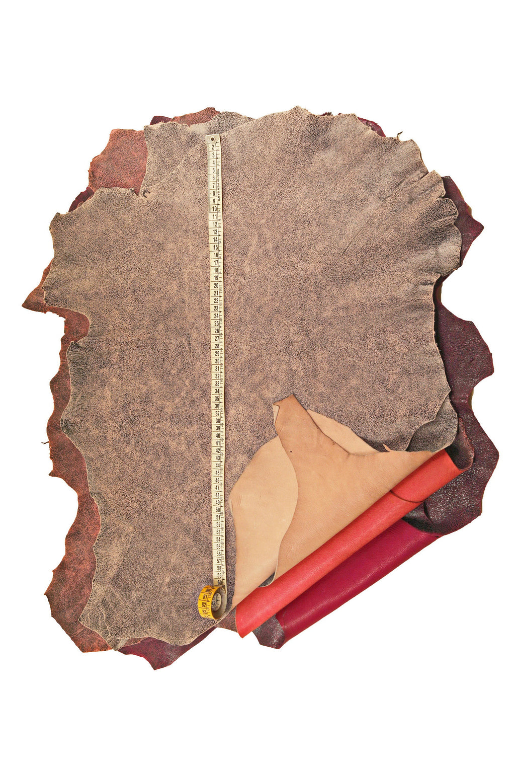 Crackle leather hide distressed texture, vintage effect leather skin for bags and accessories B16121-ST La Garzarara