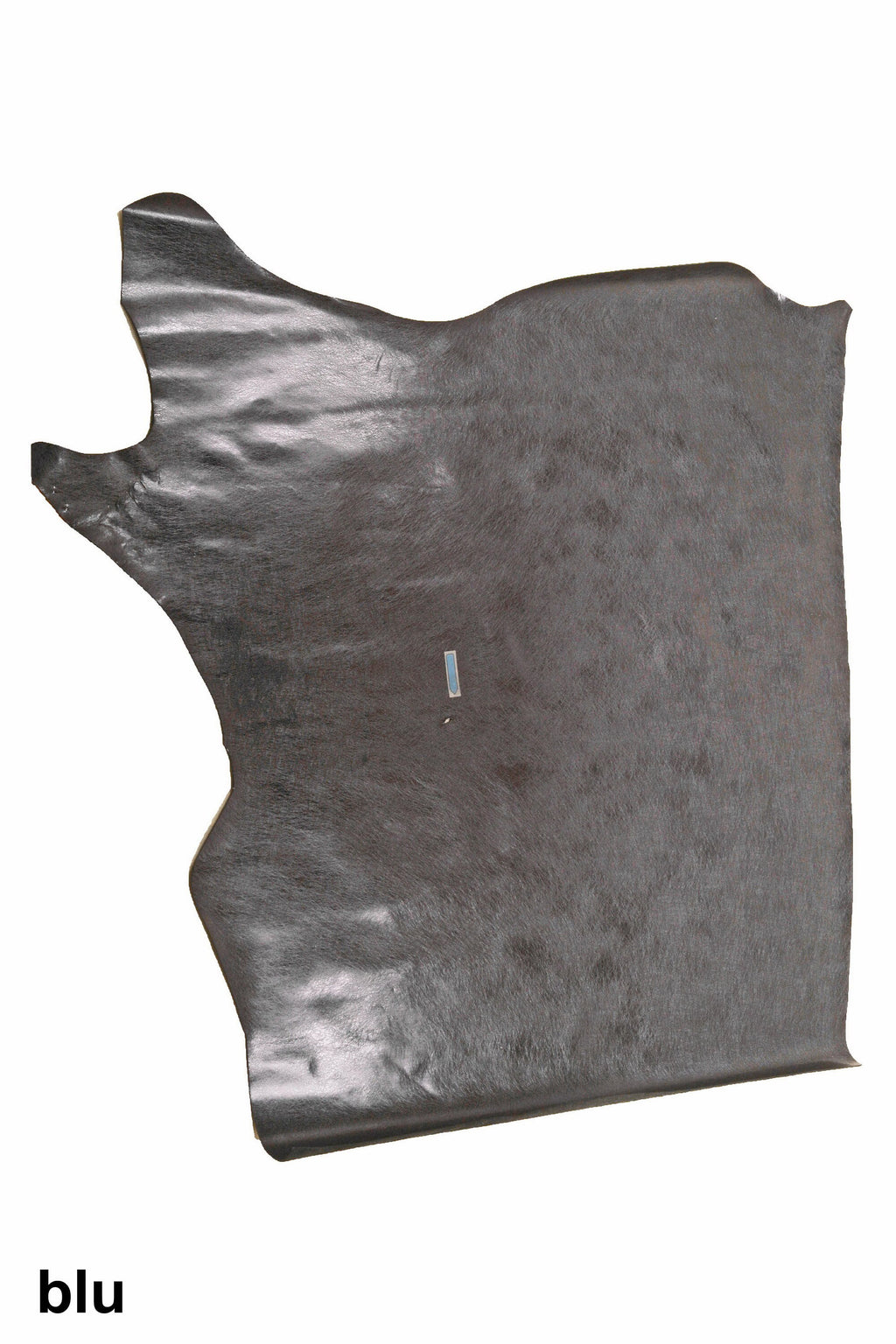 Purple blue METALLIC leather hide, mirror cowhide scratch print, glossy calfskin B16206-MT La Garzarara