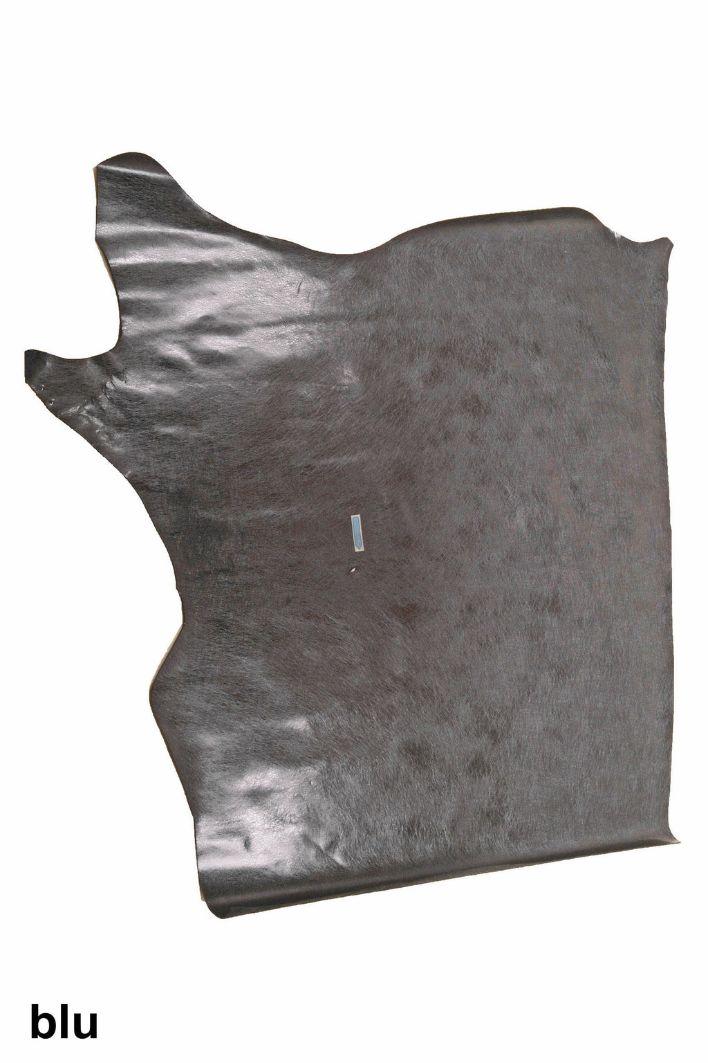 Purple blue METALLIC leather hide, mirror cowhide scratch print, glossy calfskin B16206-MT La Garzarara