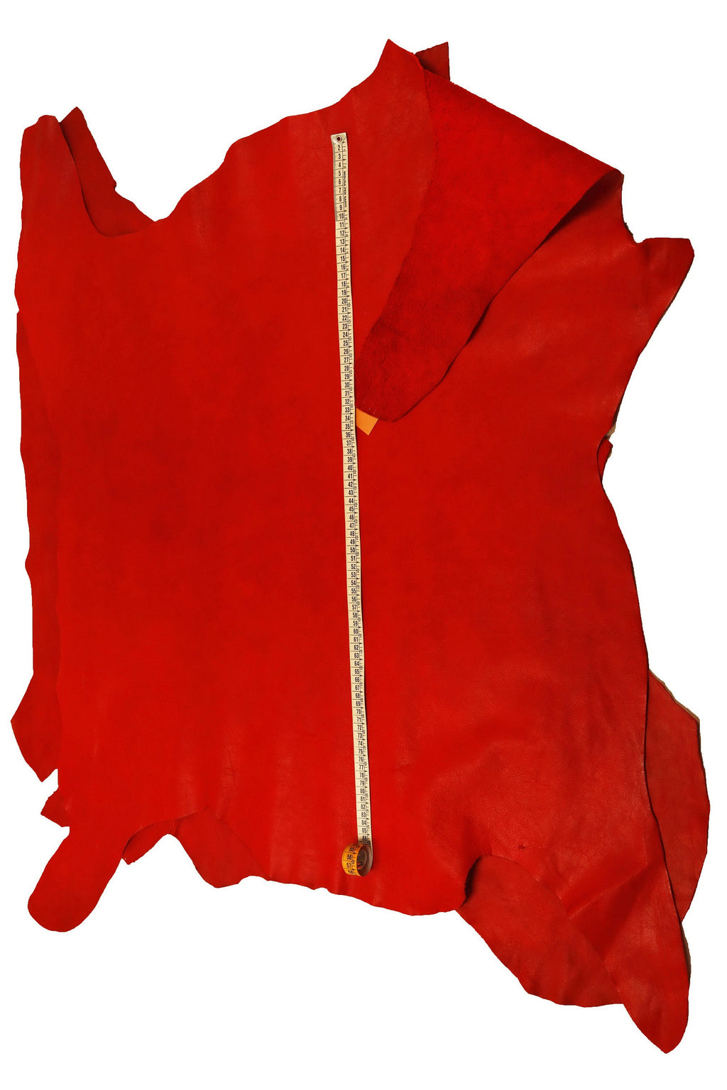 Vintage red calf leather skin with fine grain, soft leather hide for bags and accessories B16364-VT La Garzarara