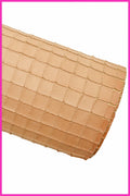 Flesh PINK GEOMETRICAL leather hide, vegetable tanned geometrical printed cowhide, soft semi glossy calfskin B16298-ST La Garzarara