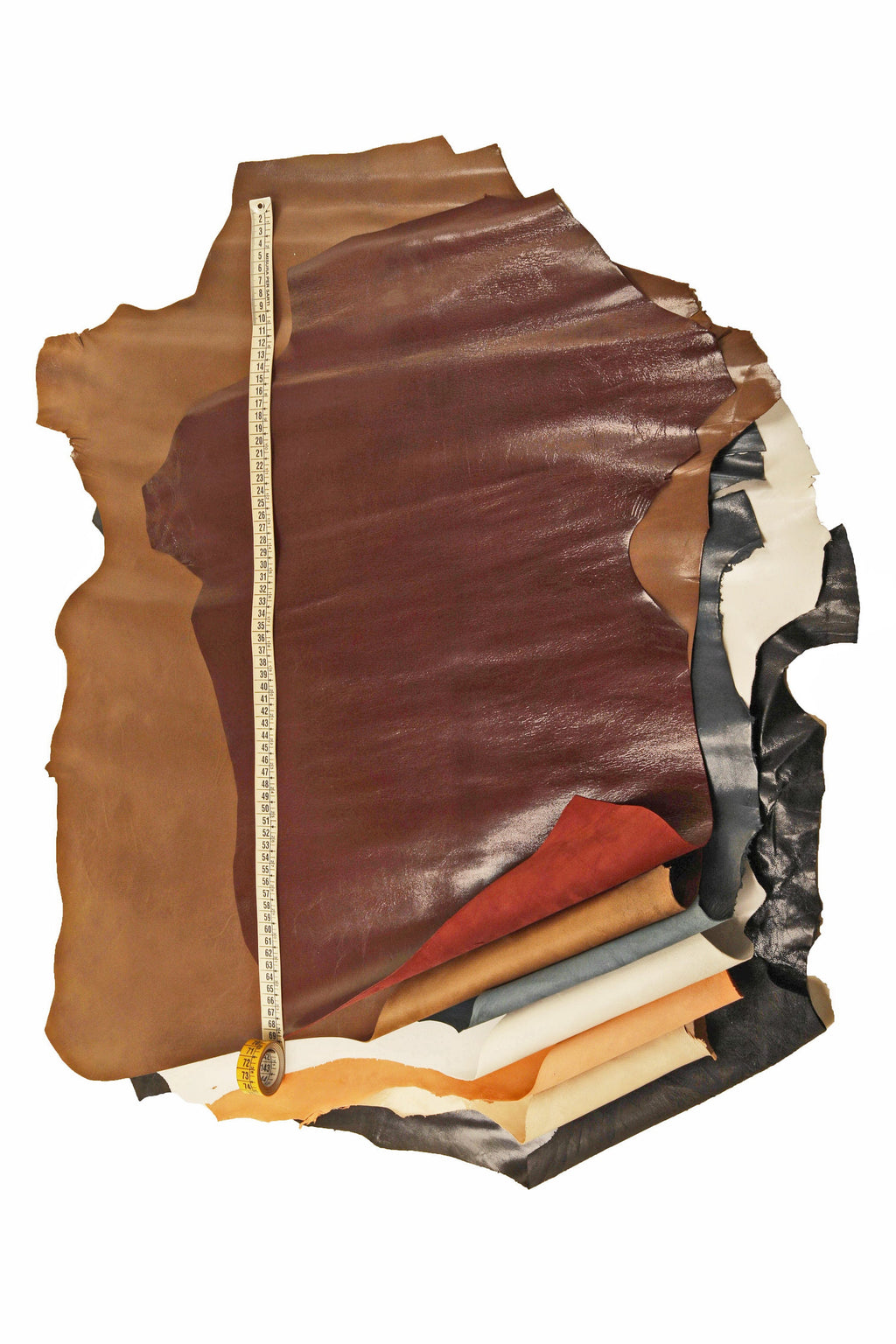 Boundle of 5 or 7 FULL kid leathers, random assortment of solid small goat skins , leather for shoes and lining B16302-TU La Garzarara