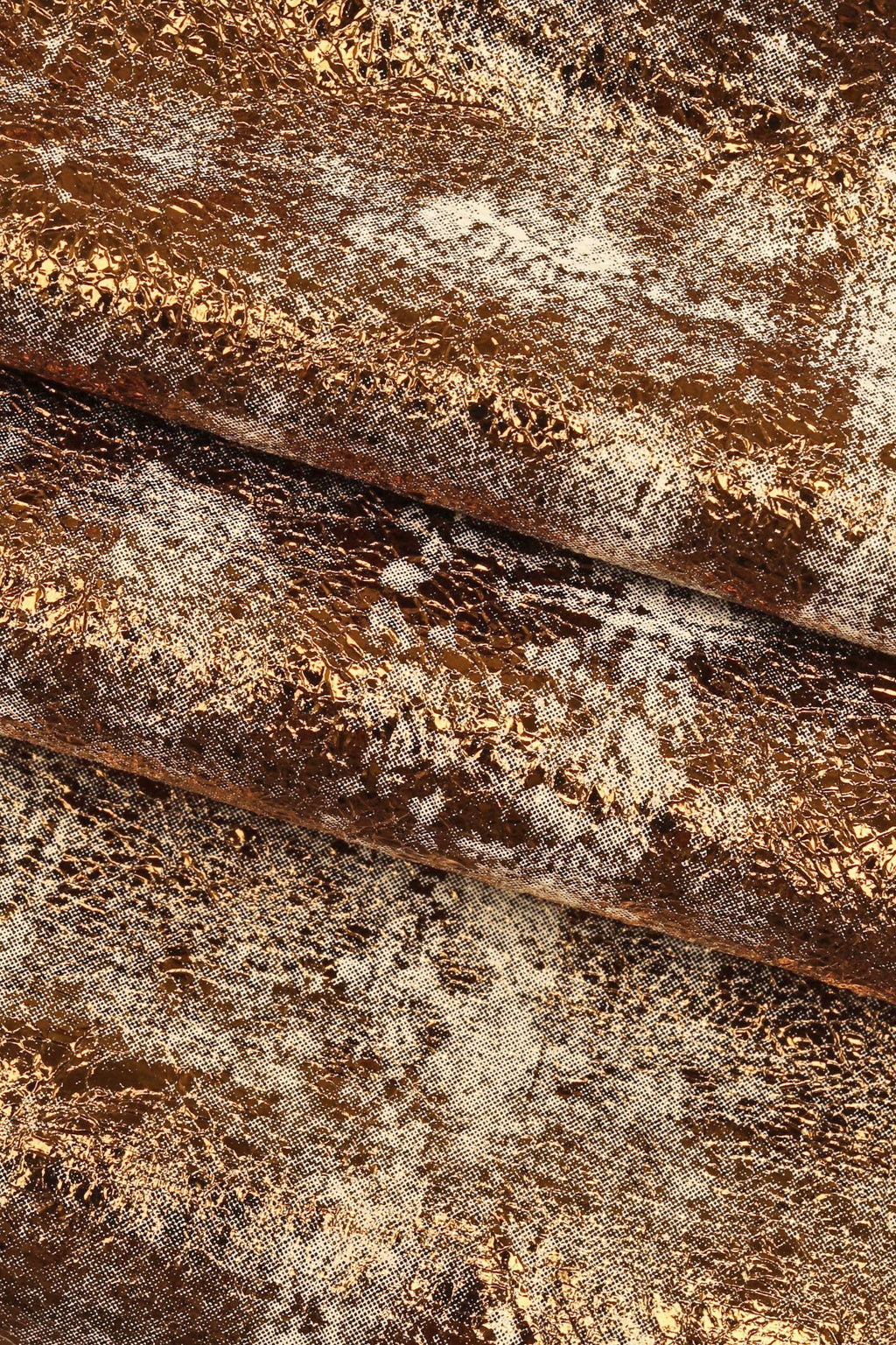 Vintage Distressed Bronze Leather Hide, Aged Metallic Leather, Weathered Antique Finish for Bags B16338-MT(st) La Garzarara