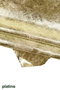 Vintage Distressed Bronze Leather Hide, Aged Metallic Leather, Weathered Antique Finish for Bags B16338-MT(st) La Garzarara
