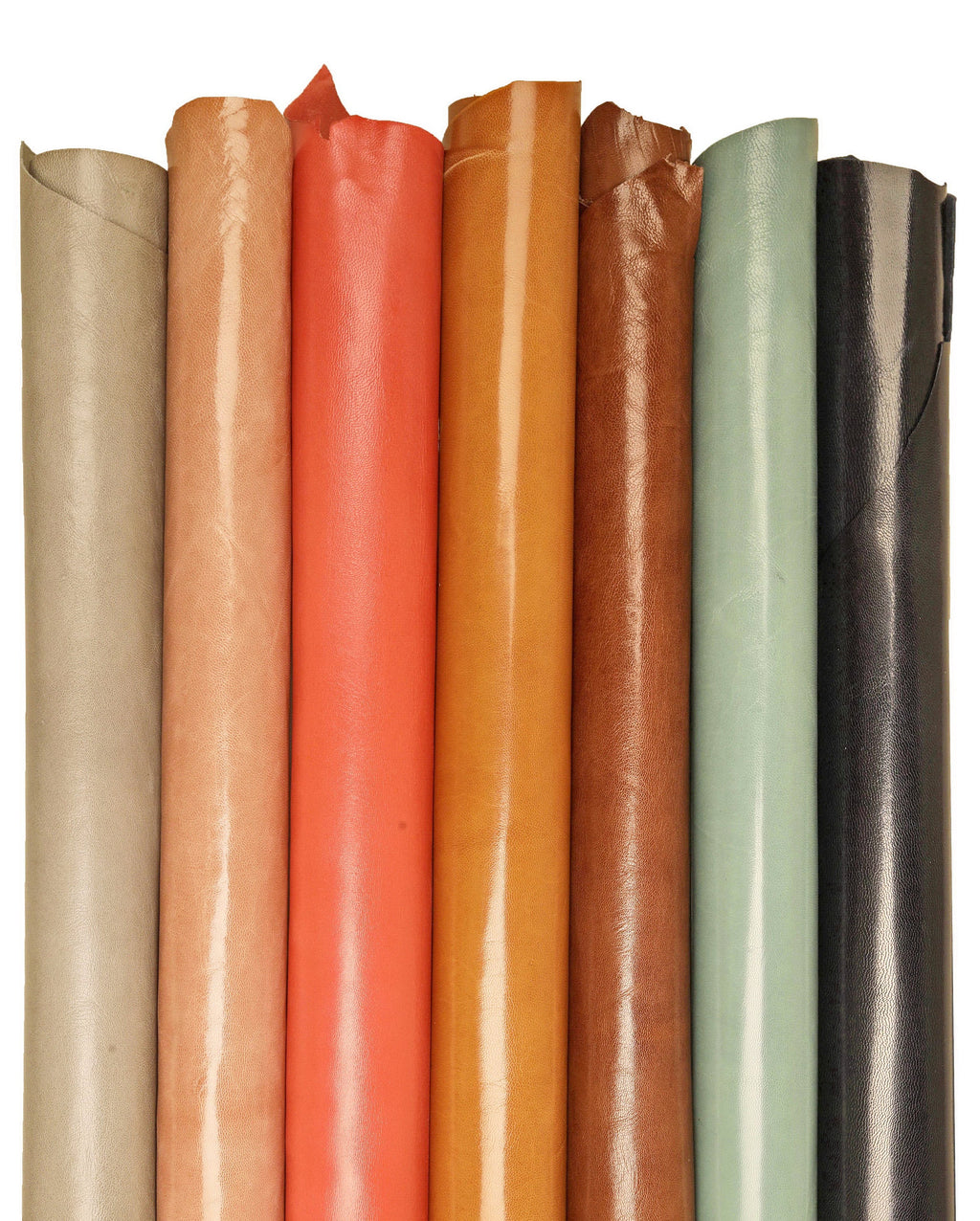 Boundle of 5 or 7 FULL kid leathers, random assortment of solid small goat skins , leather for shoes and lining B16302-TU La Garzarara