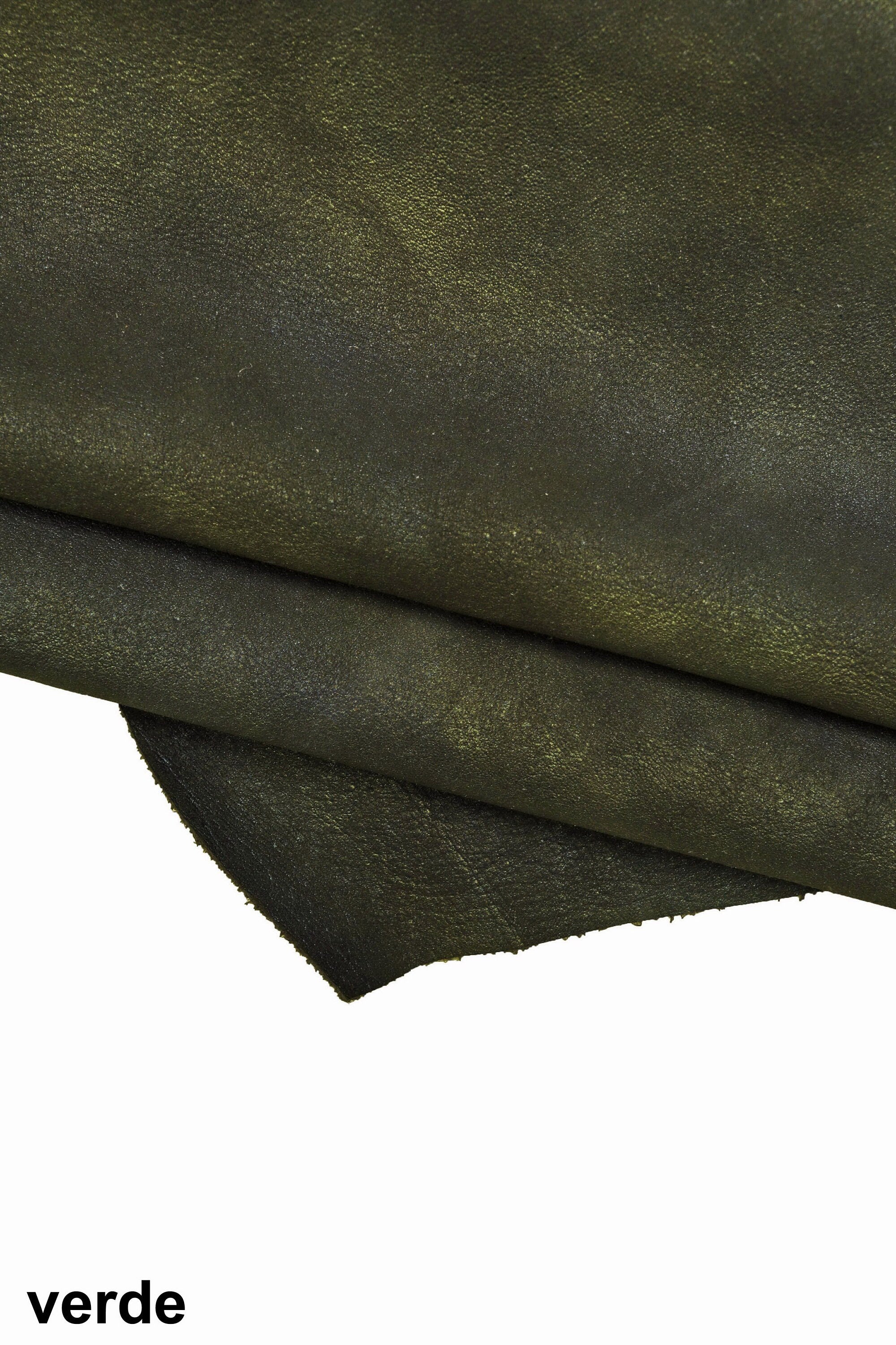 Marbled leather hide, sporty vintage tiny pebble grain vintage goatskin with shades, metallic aged skin 1.3 - 1.5 mm B16386-VT La Garzarara