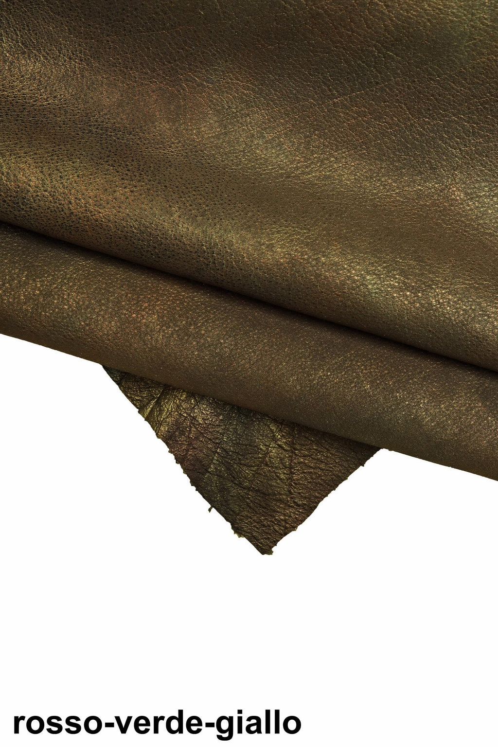 Marbled leather hide, sporty vintage tiny pebble grain vintage goatskin with shades, metallic aged skin 1.3 - 1.5 mm B16386-VT La Garzarara