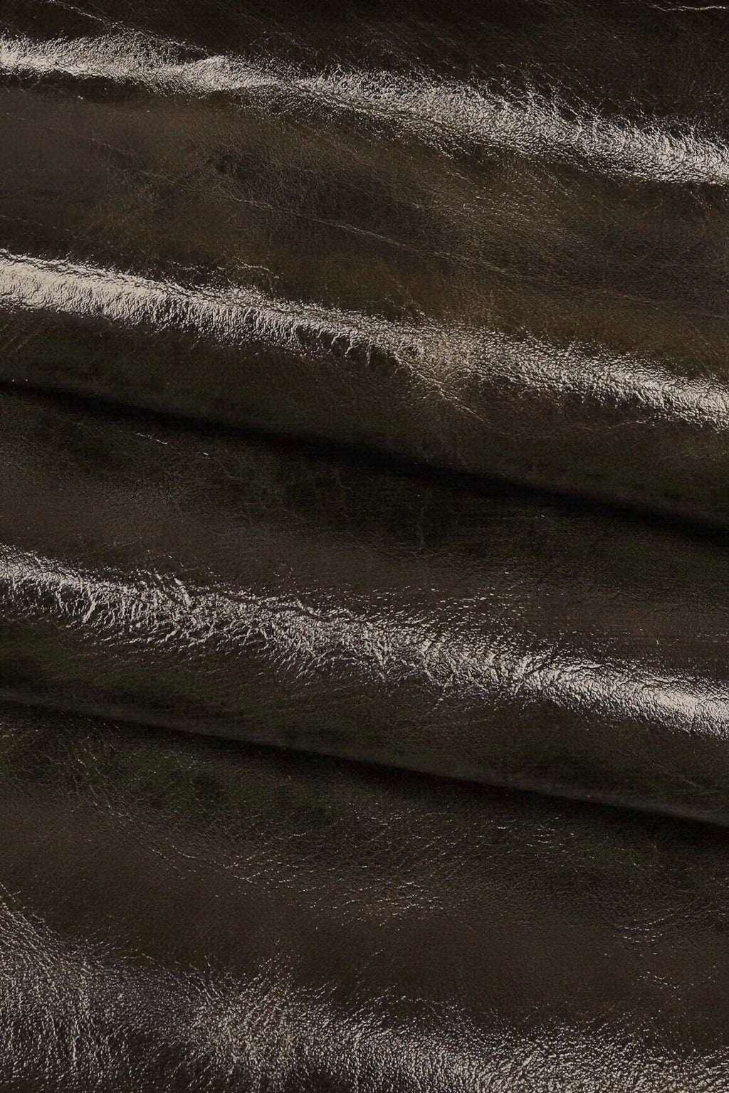 Gray pull up calf leather skin, soft glossy cowhide hide with light dark tone variation 0.7–1.0 mm B16372-VT La Garzarara