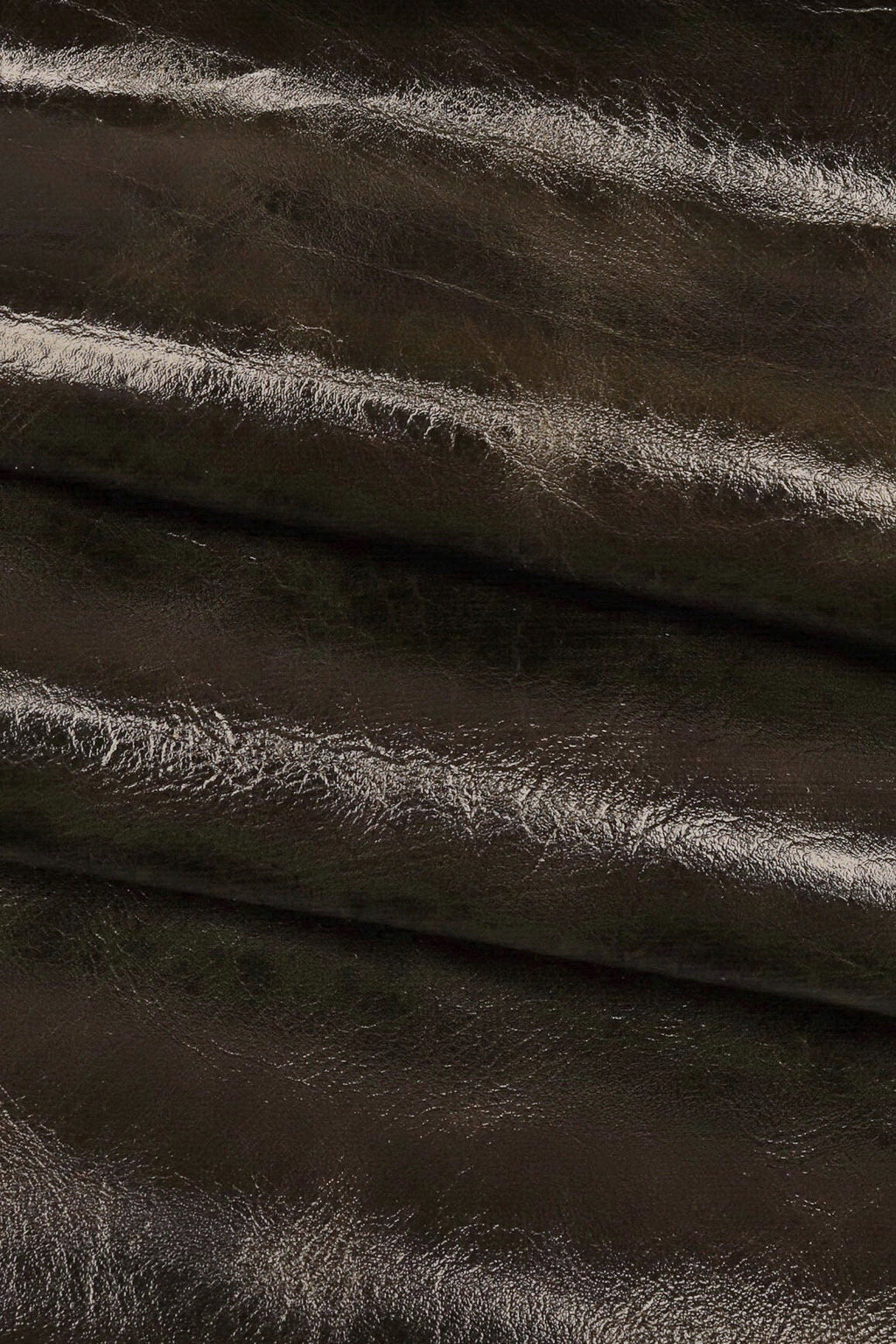 Gray pull up calf leather skin, soft glossy cowhide hide with light dark tone variation 0.7–1.0 mm B16372-VT La Garzarara