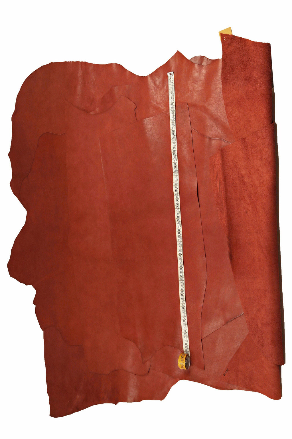 Red soft grain leather skin, naturale grained grainy cowhide, distressed vintage cow hide B16353-VT La Garzarara