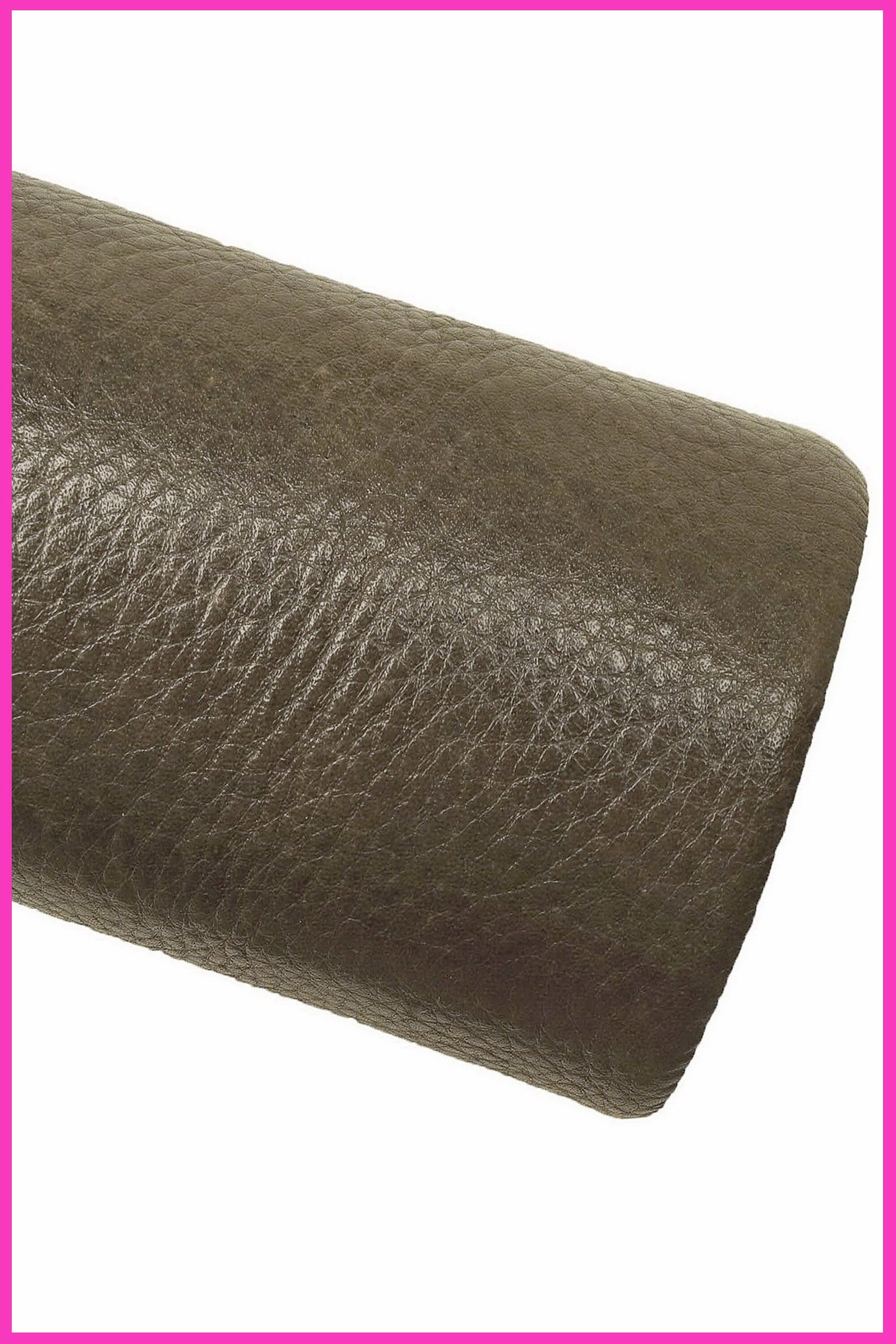 Vintage gray grained calf leather hide, soft cowhide skin with slight gloss 1.3–1.4 mm B16354-VT La Garzarara