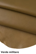 Soft LAMBSKIN NAPPA leather skin hide olive taupe, smooth 0.8-1.0 mm garment leather for jackets B16473-TU La Garzarara