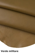 Soft LAMBSKIN NAPPA leather skin hide olive taupe, smooth 0.8-1.0 mm garment leather for jackets B16473-TU La Garzarara