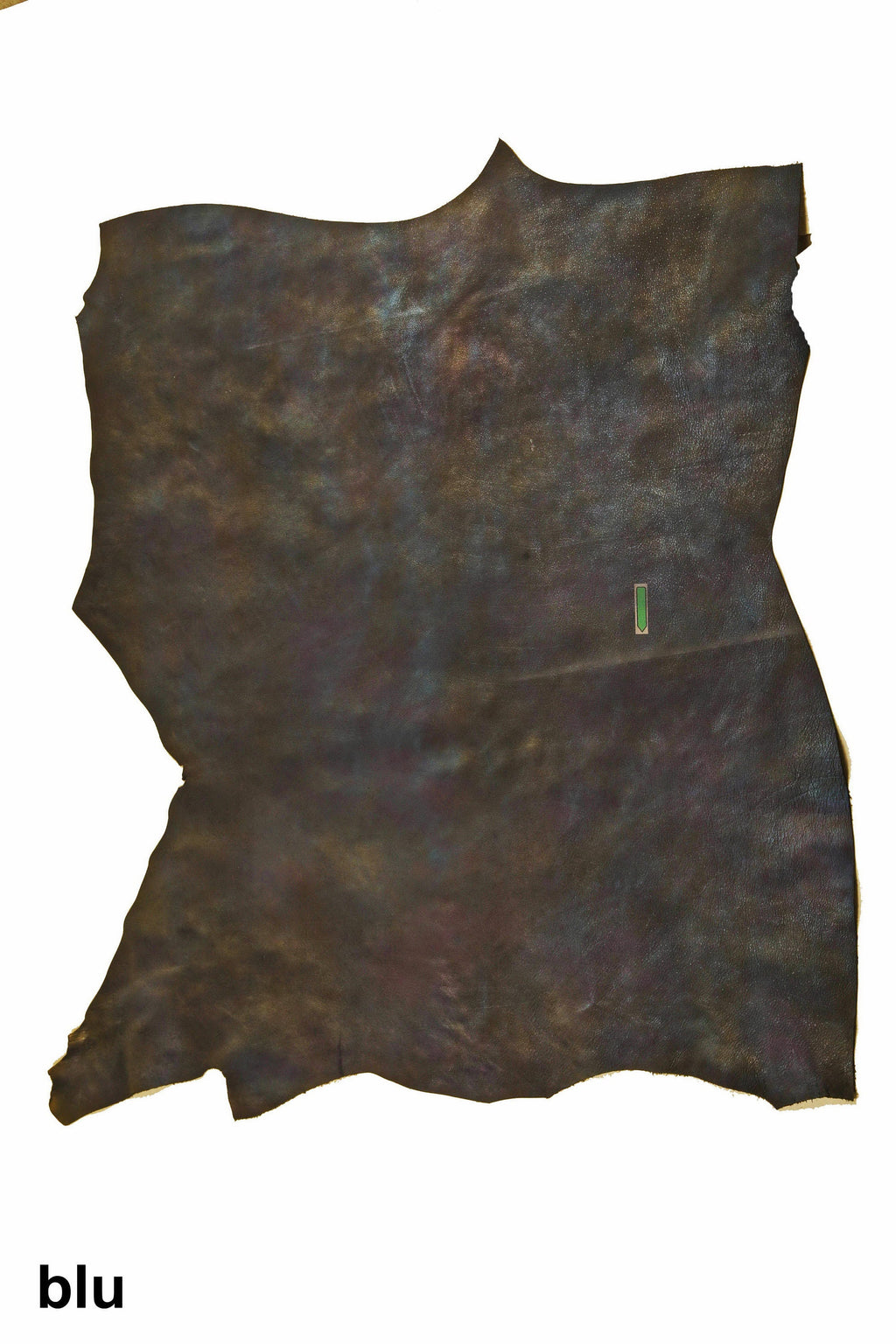 Marbled leather hide, sporty vintage tiny pebble grain vintage goatskin with shades, metallic aged skin 1.3 - 1.5 mm B16386-VT La Garzarara