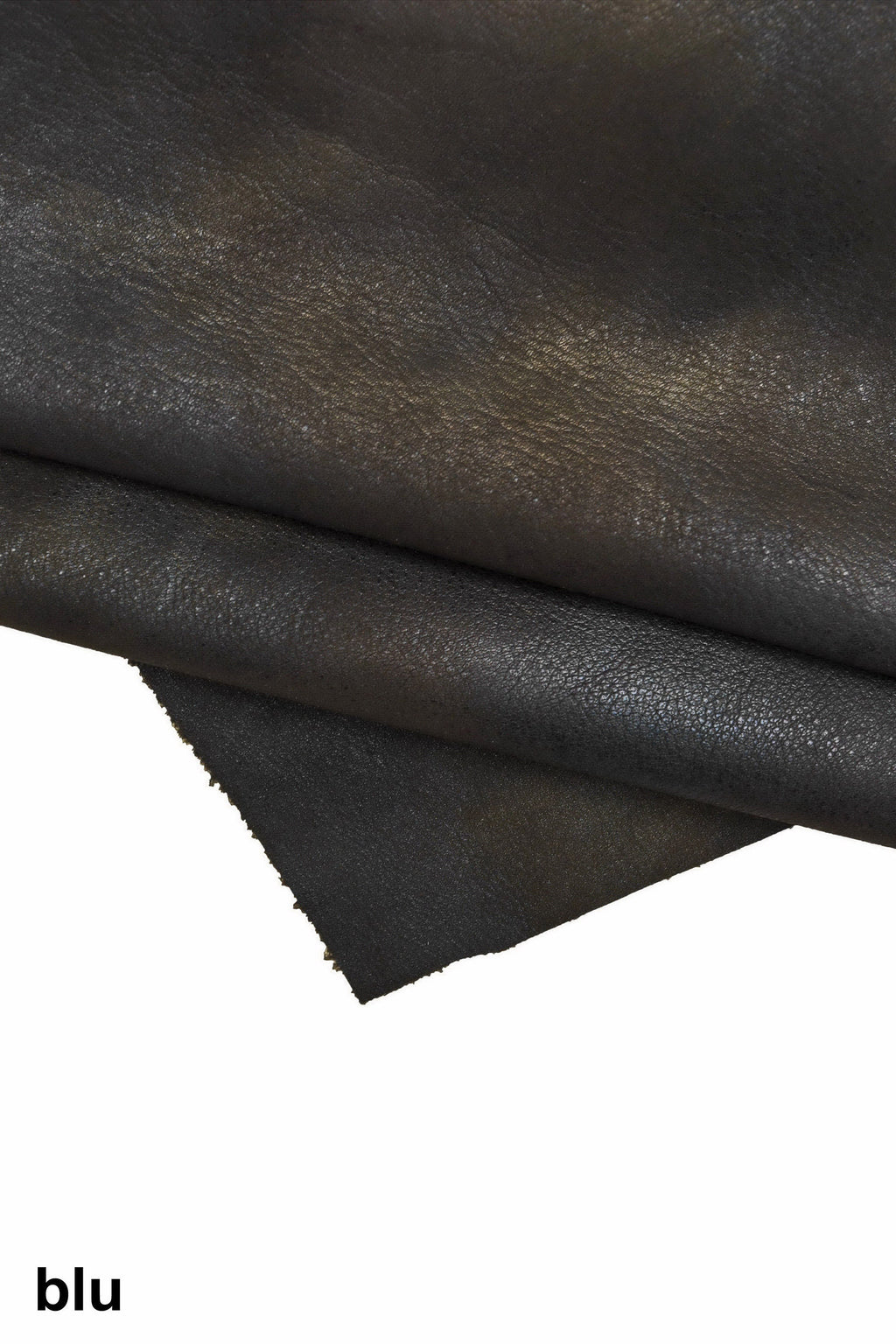 Marbled leather hide, sporty vintage tiny pebble grain vintage goatskin with shades, metallic aged skin 1.3 - 1.5 mm B16386-VT La Garzarara