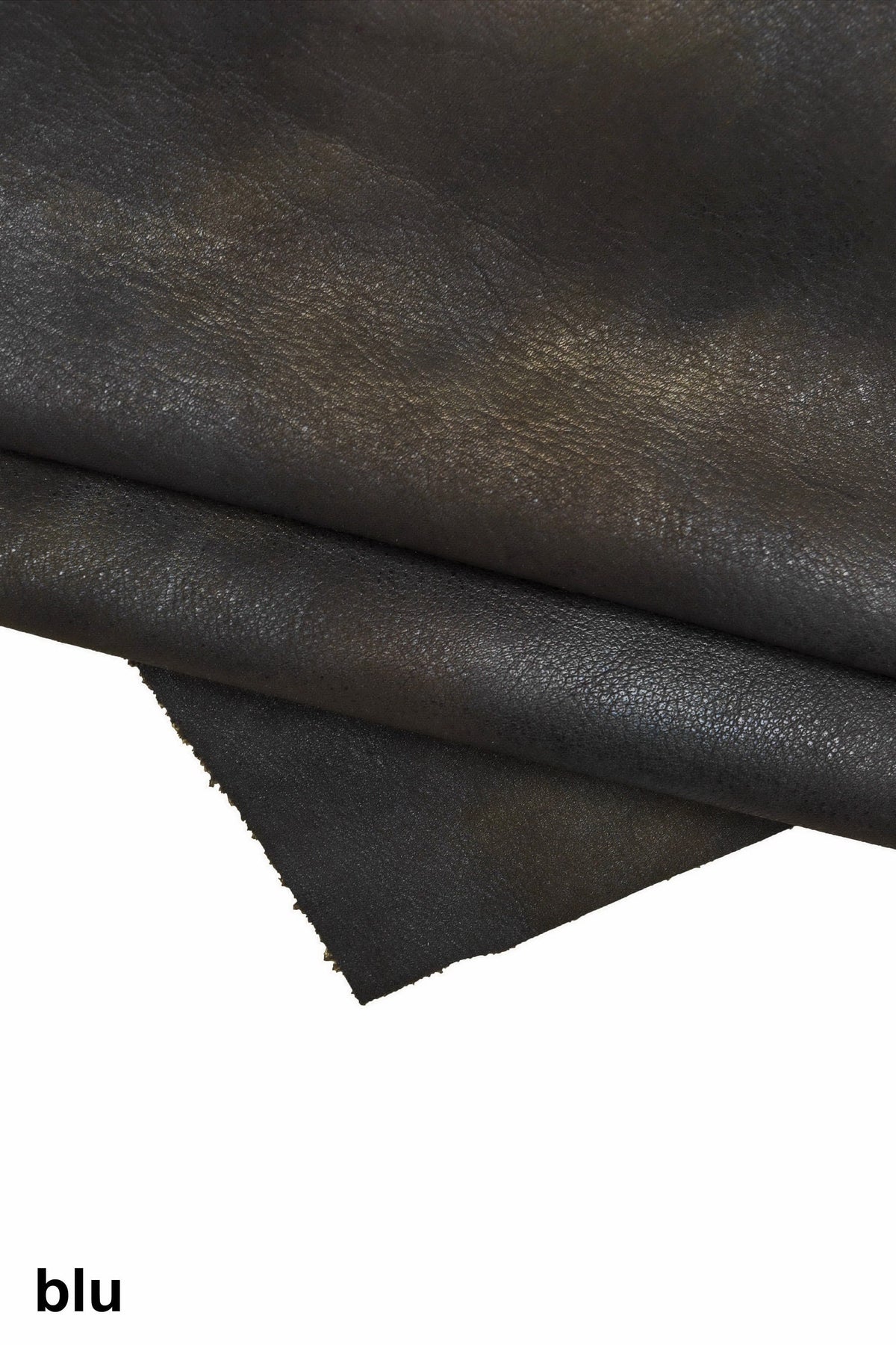 Marbled leather hide, sporty vintage tiny pebble grain vintage goatskin with shades, metallic aged skin 1.3 - 1.5 mm B16386-VT La Garzarara