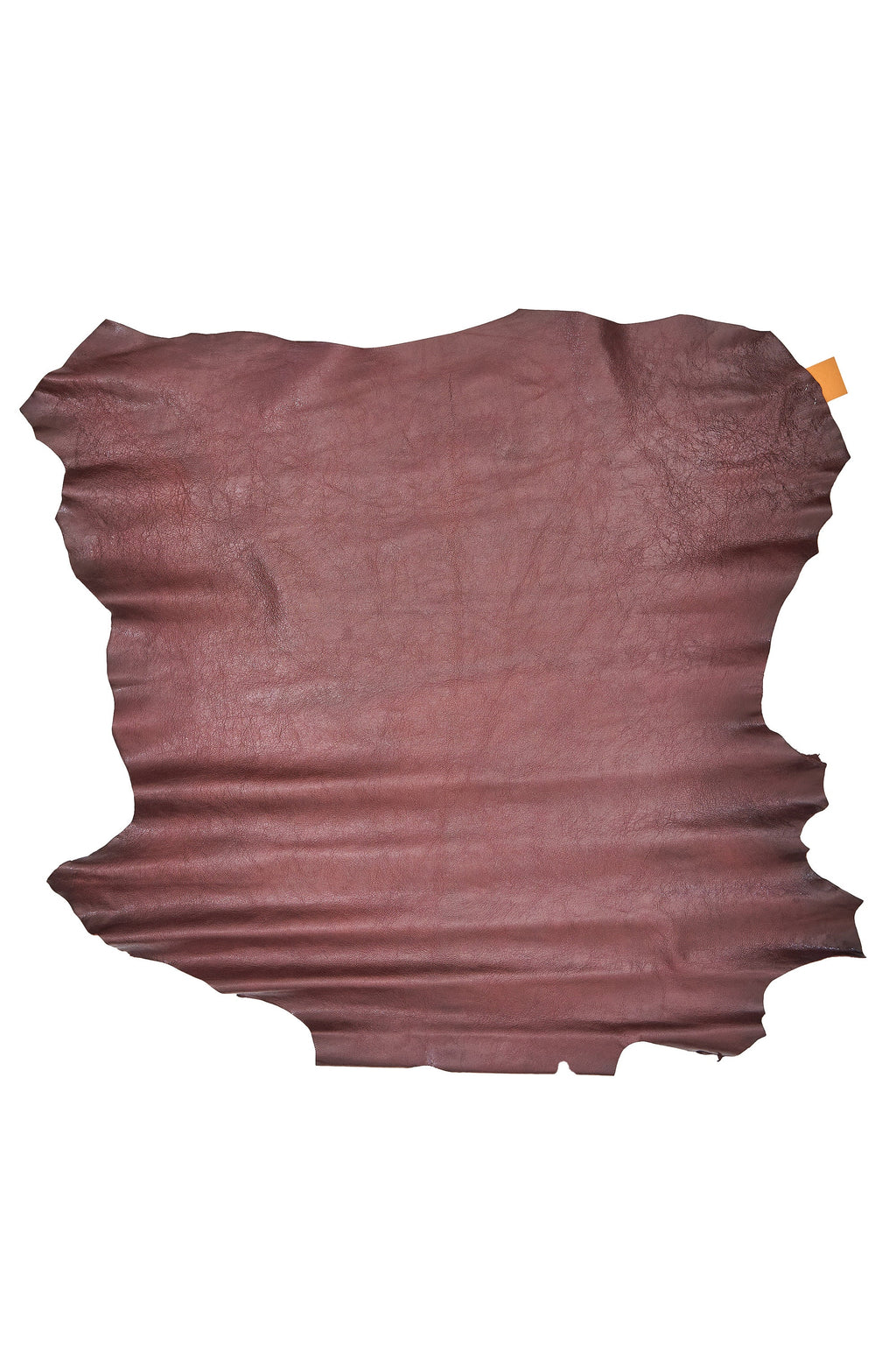 Glossy Distressed burgundy goatskin leather, soft vintege look leather skin for bags and accessories 0.8–1.0 mm B16510-VT La Garzarara