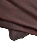 Soft vintage brown pull up goatskin hide, supple leather skin with light color shift effect B16508-VT La Garzarara