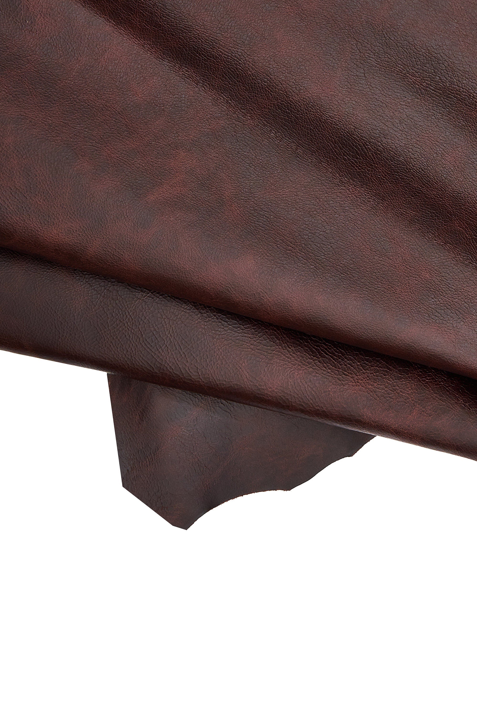 Soft vintage brown pull up goatskin hide, supple leather skin with light color shift effect B16508-VT La Garzarara