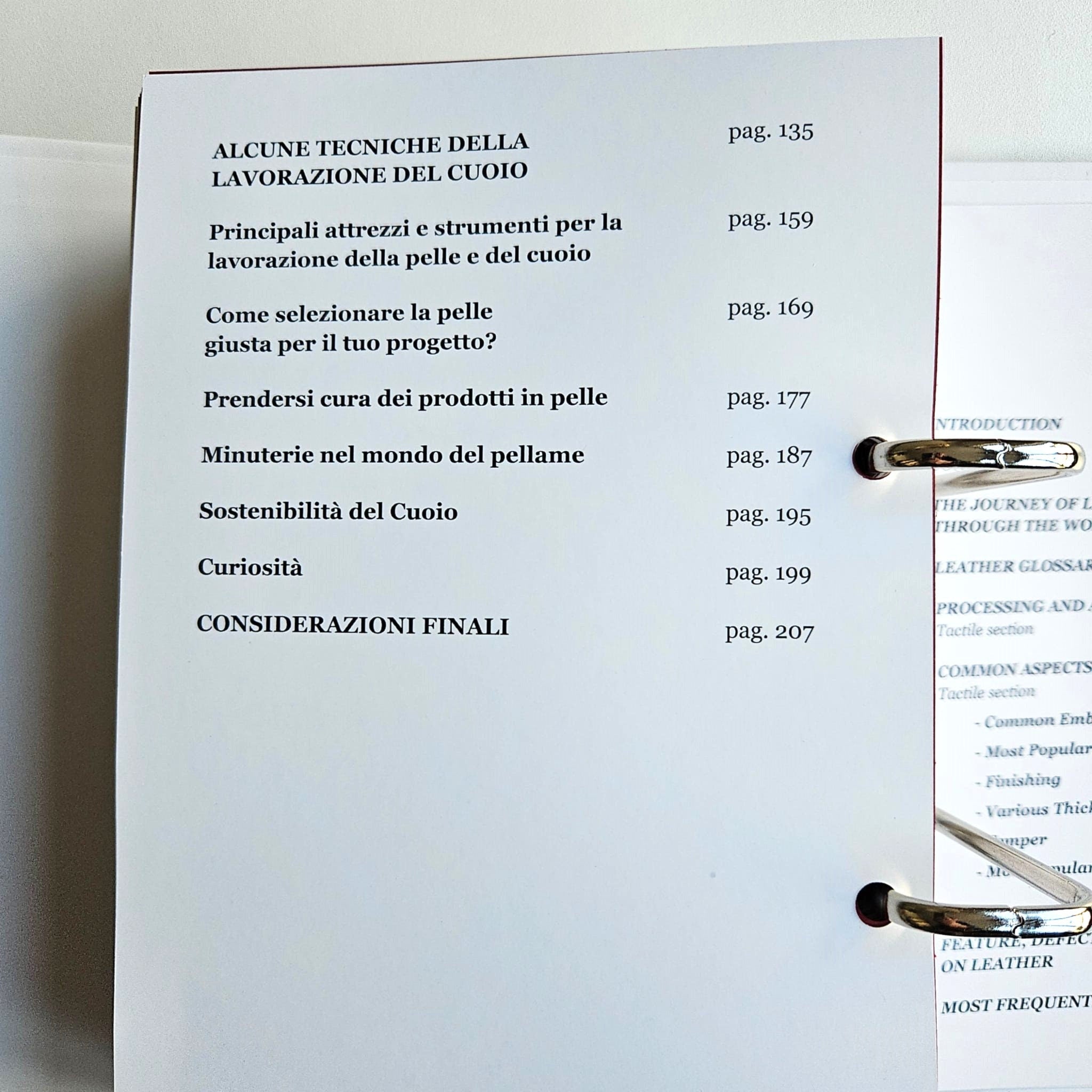Tactile Leather Book, Real Leather Samples and Leather Guide, Italian English Book for Leathercraft -ENGLISH LANGUAGE-!