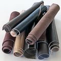Thick Leather Scraps, Cowhide Offcuts, Heavy Leather Pieces, Random Cowhide and Calfskin Remnants, 1.5-2.5 mm (4-6 oz), 1 kg (2 lbs) B153