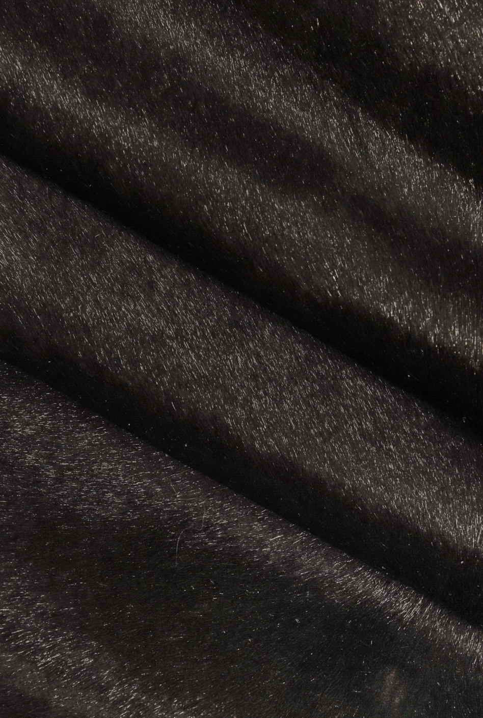 Black acid wash hair on leather hide, metallic pony calfskin vintage distressed metal skin B14206-CV La Garzarara