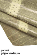 TEJUS LIZARD leather hides - multicolor heart tone embossed cowhide calf skins B13386-ST La Garzarara
